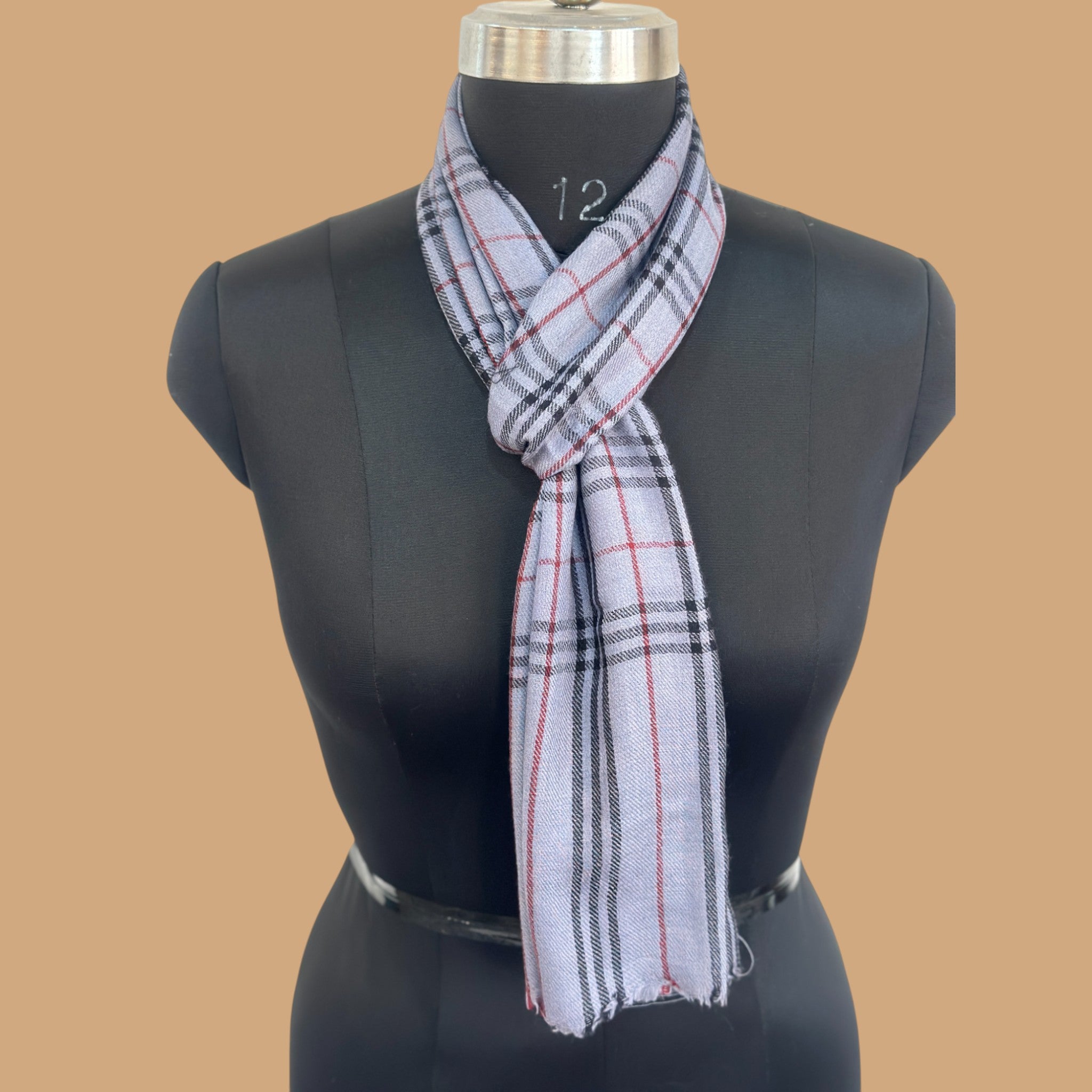 Midnight Indigo Wool Scarf