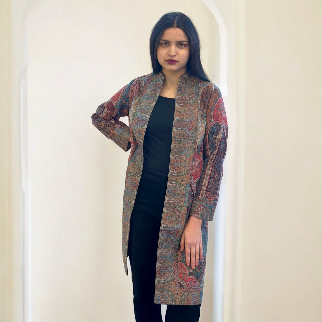 Floral Almond Spectrum Coat