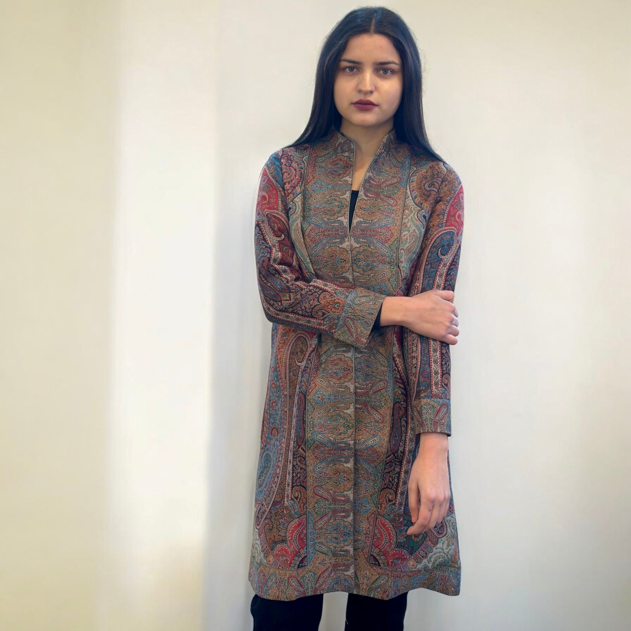 Floral Almond Spectrum Coat