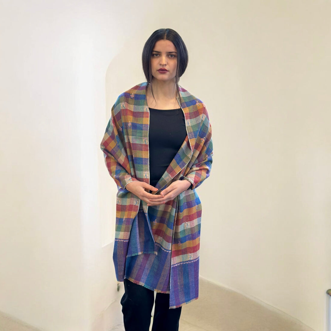 Spectrum Radiance Buti Dar Pashmina Stole