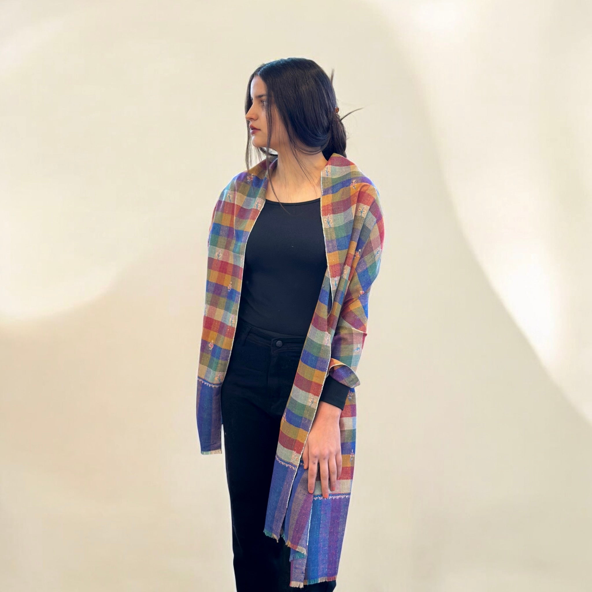 Spectrum Radiance Buti Dar Pashmina Stole
