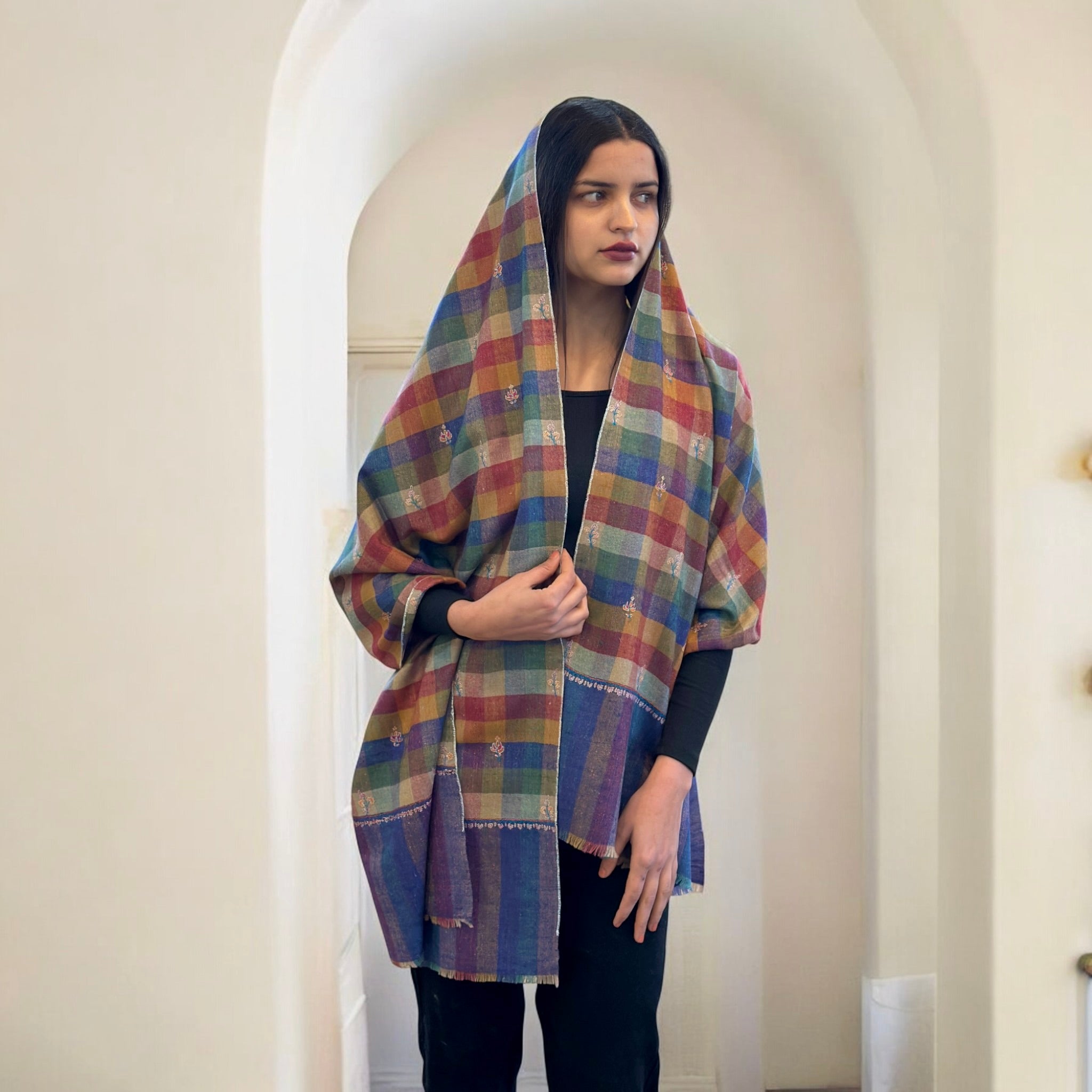 Spectrum Radiance Buti Dar Pashmina Stole