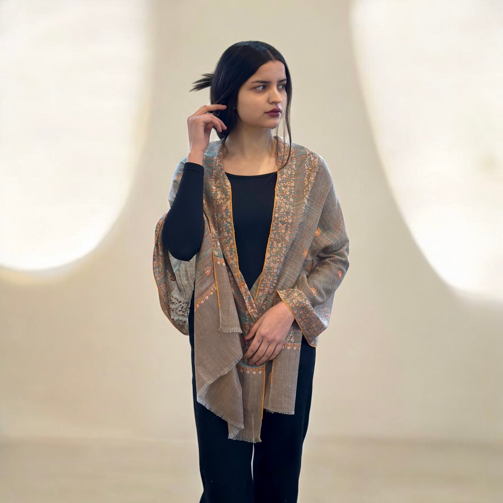 Natural Charm Handwoven Pashmina