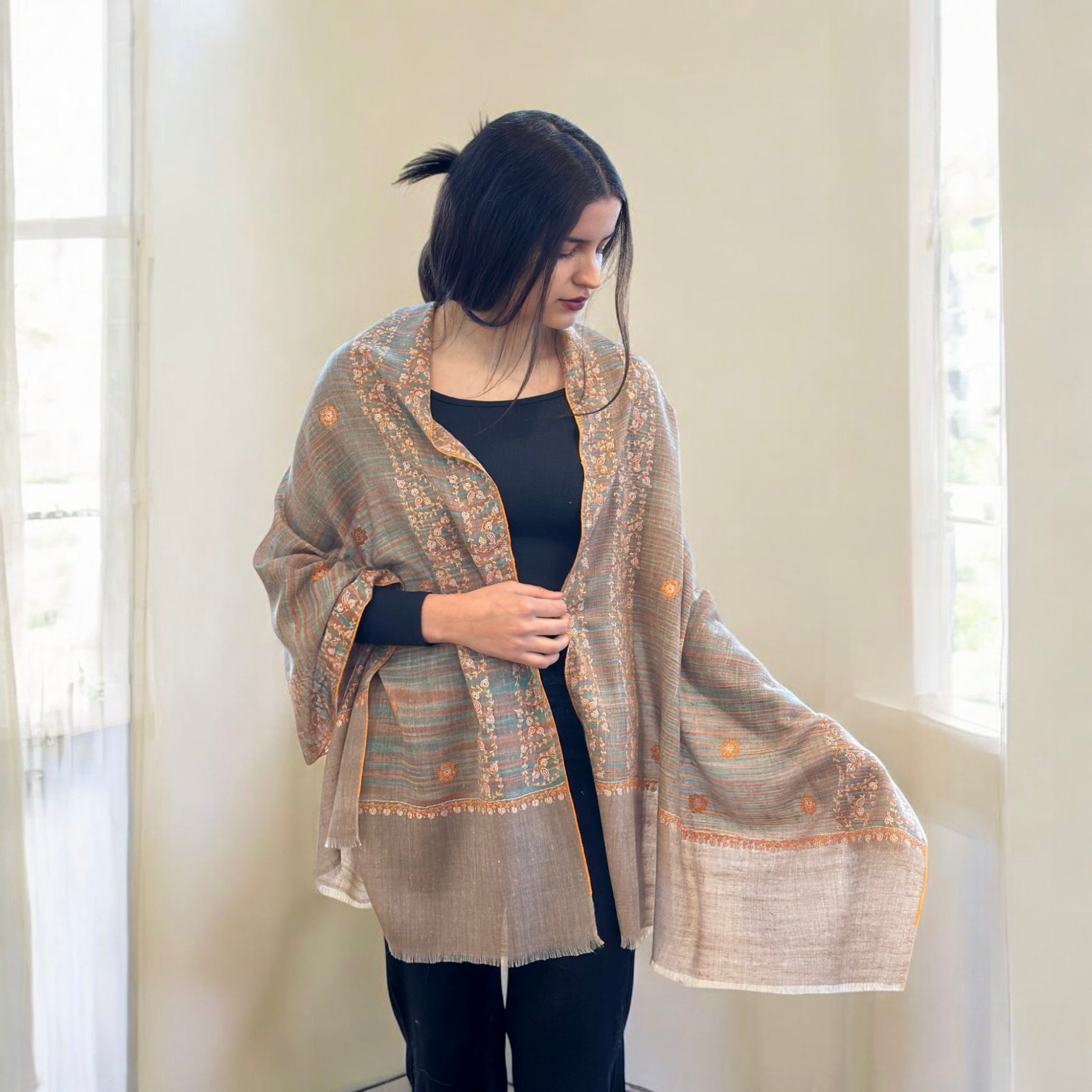 Natural Charm Handwoven Pashmina