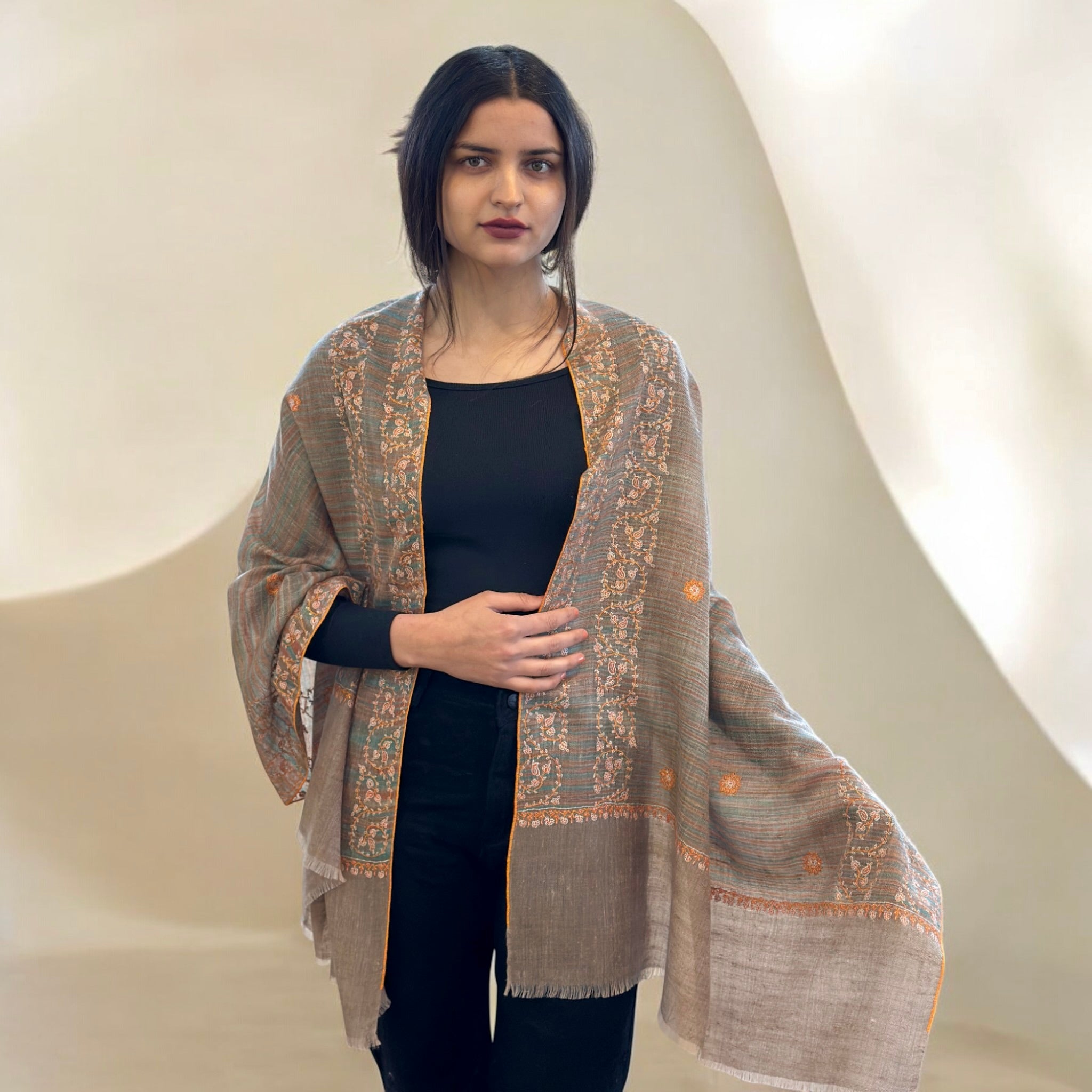 Natural Charm Handwoven Pashmina
