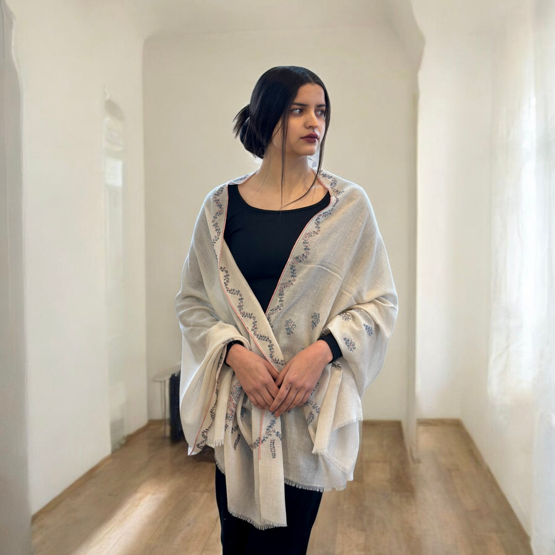 Luminous Handwoven Pashmina