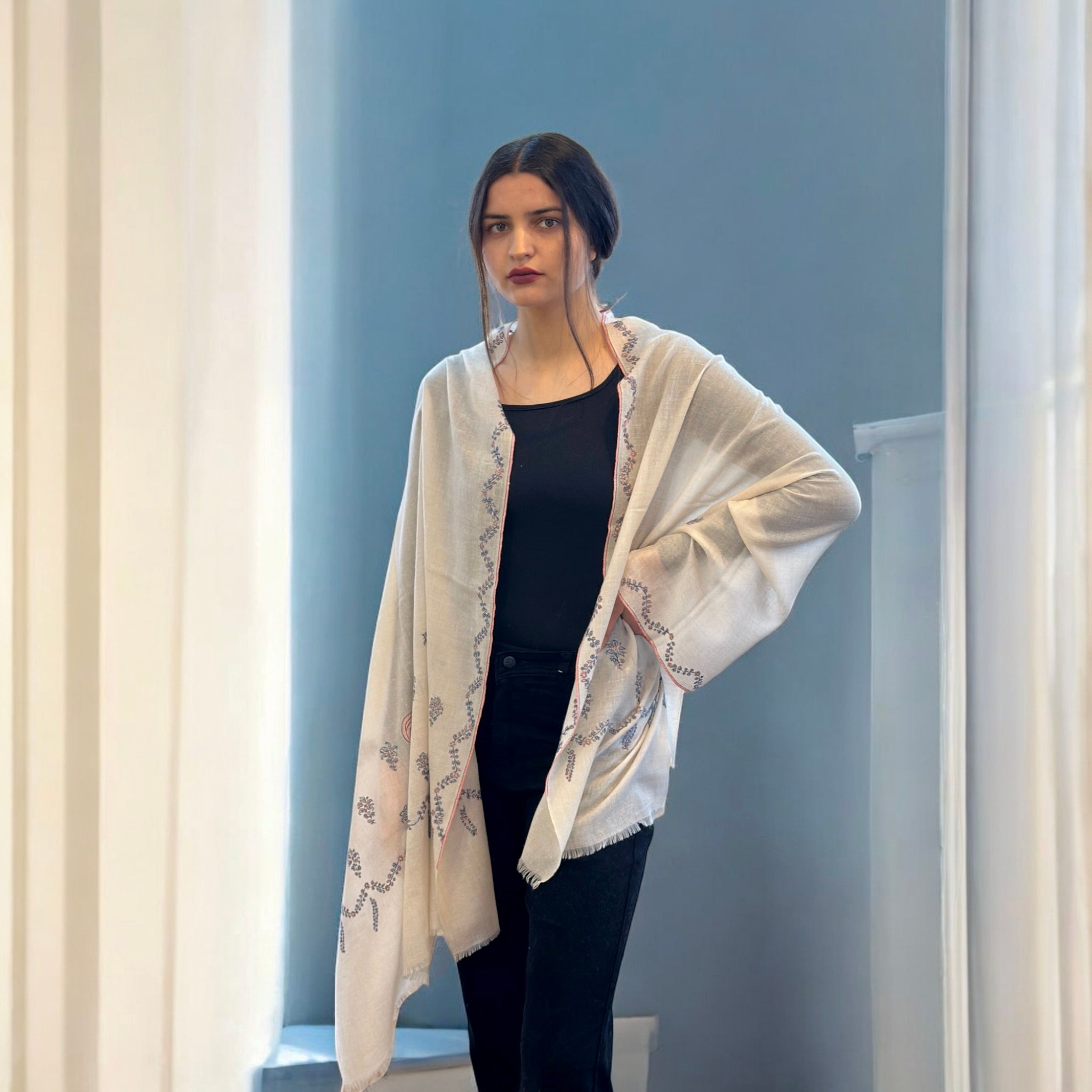 Luminous Handwoven Pashmina