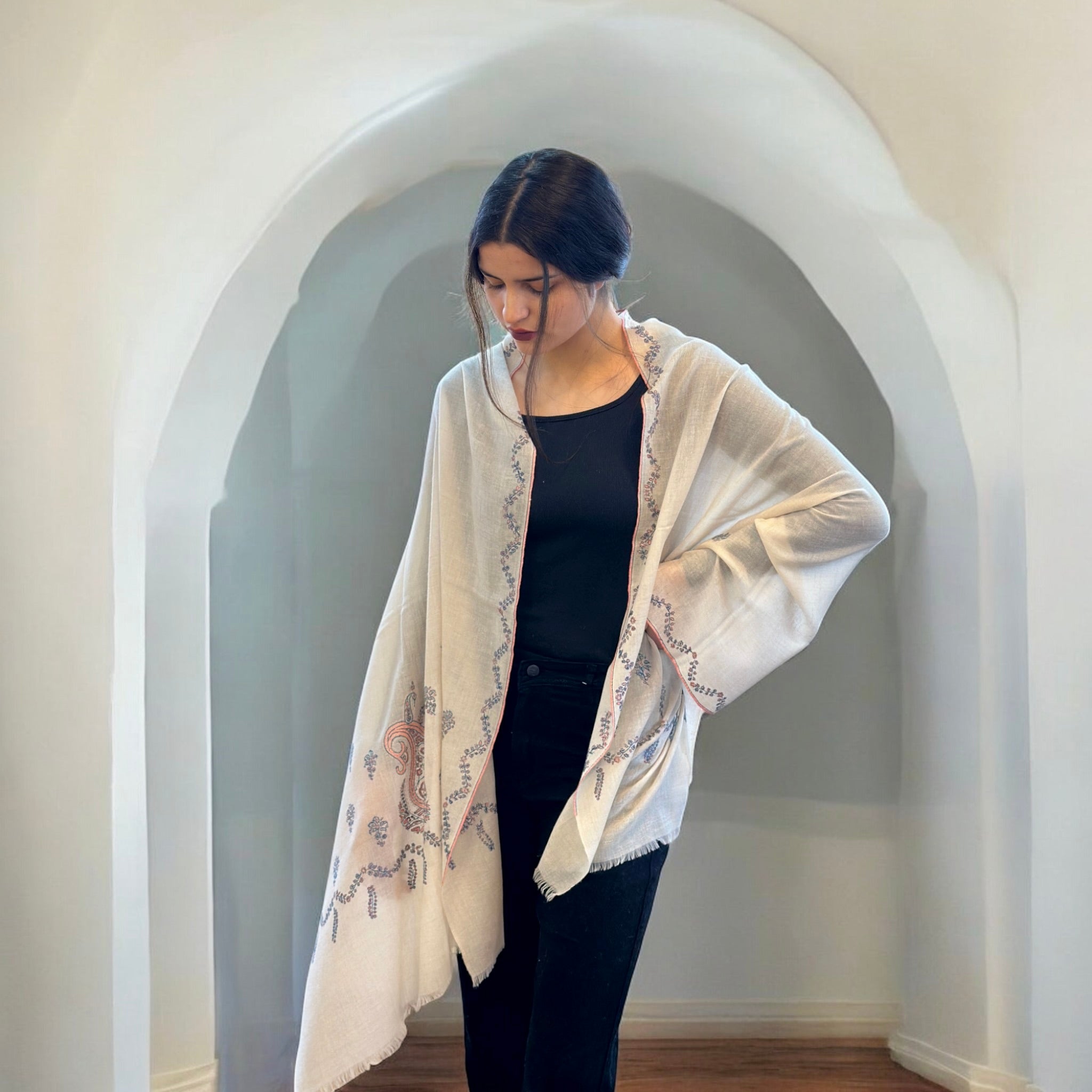 Luminous Handwoven Pashmina