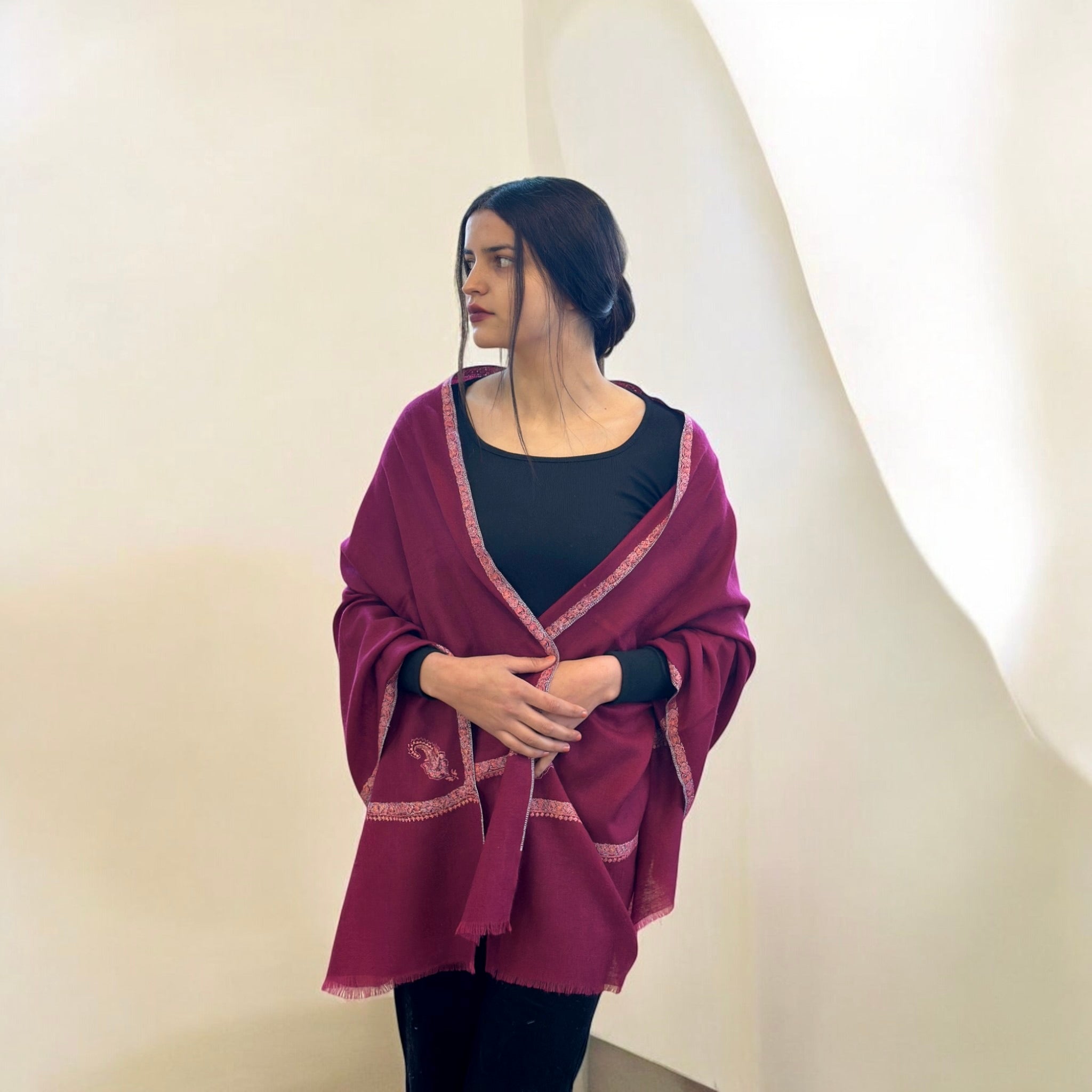 Gulnar Hashidar Pashmina Stole