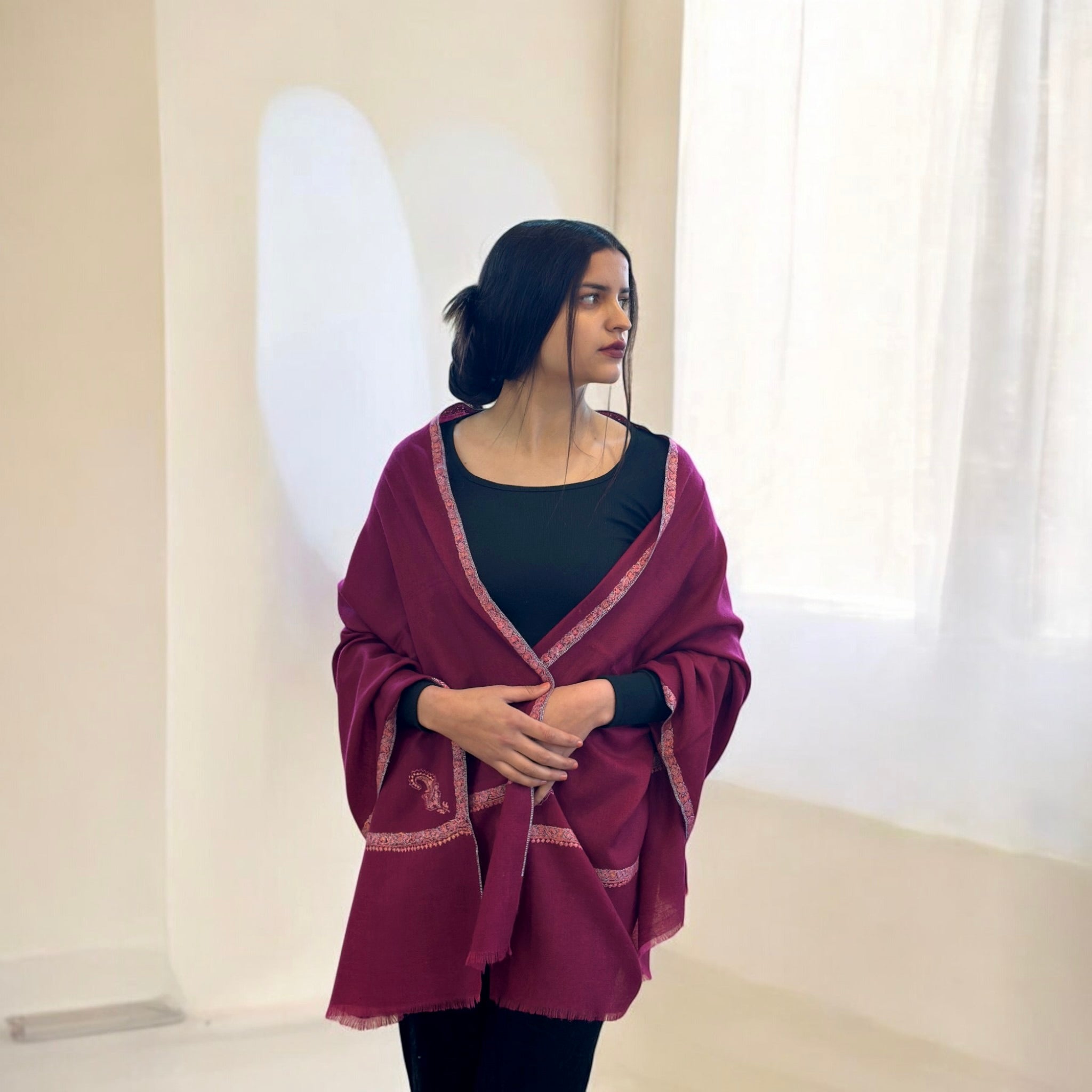 Gulnar Hashidar Pashmina Stole