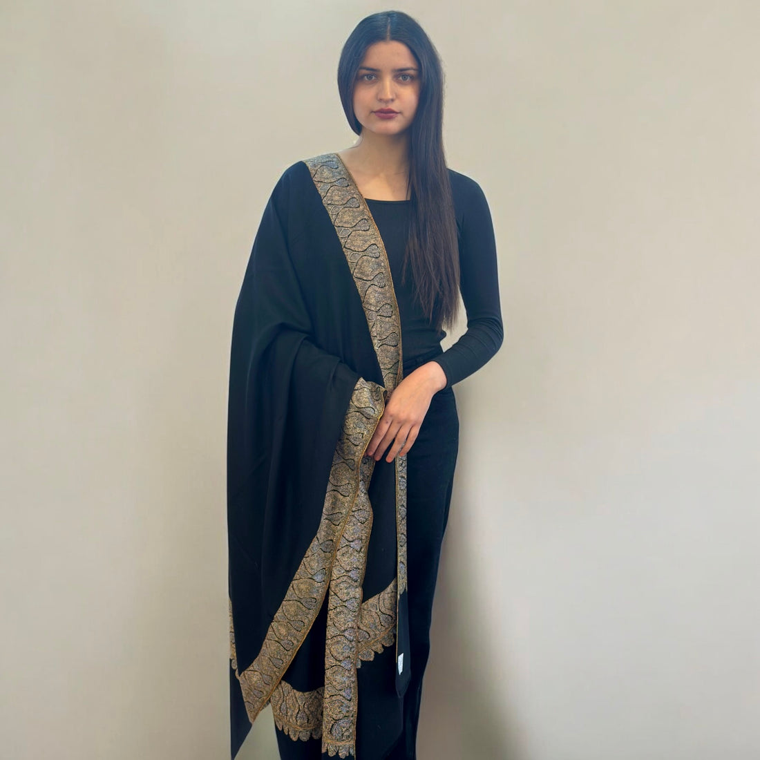 Velvet Night Pashmina Shawl