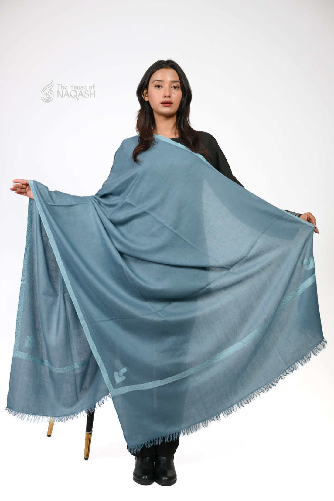 Silver Mist Pashmina Shawl