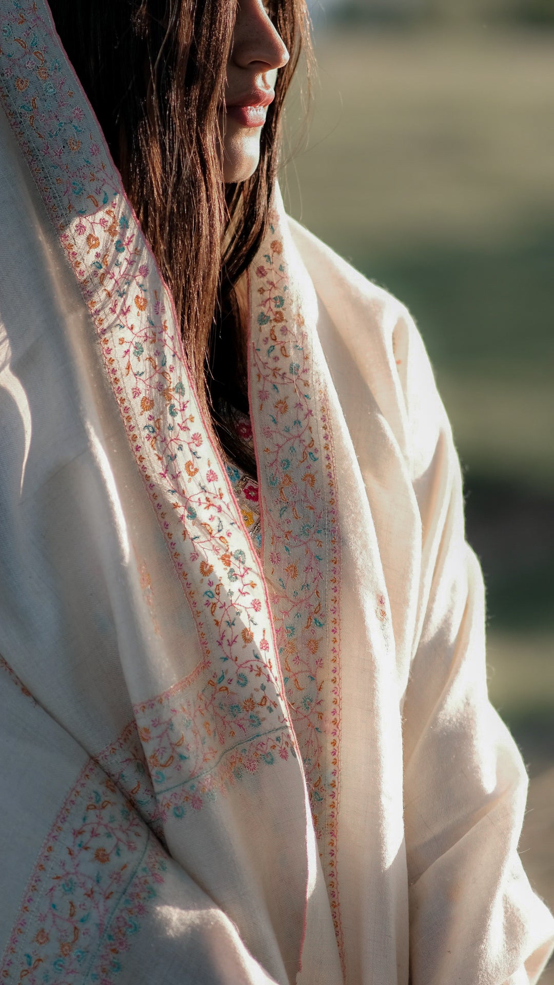 Creamy Comfort GI Pashmina Shawl