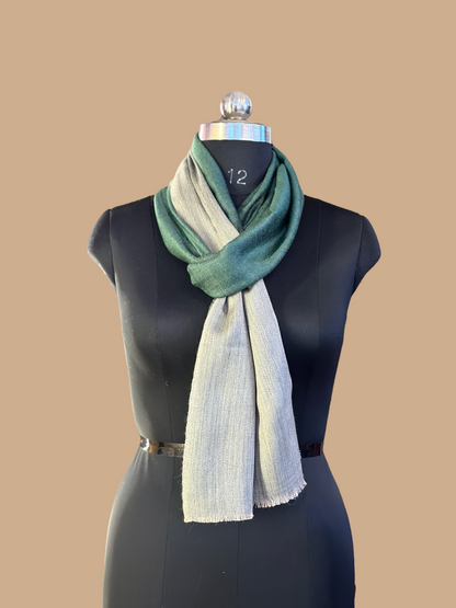 Reversible Greenwood &amp; Graphite Stole