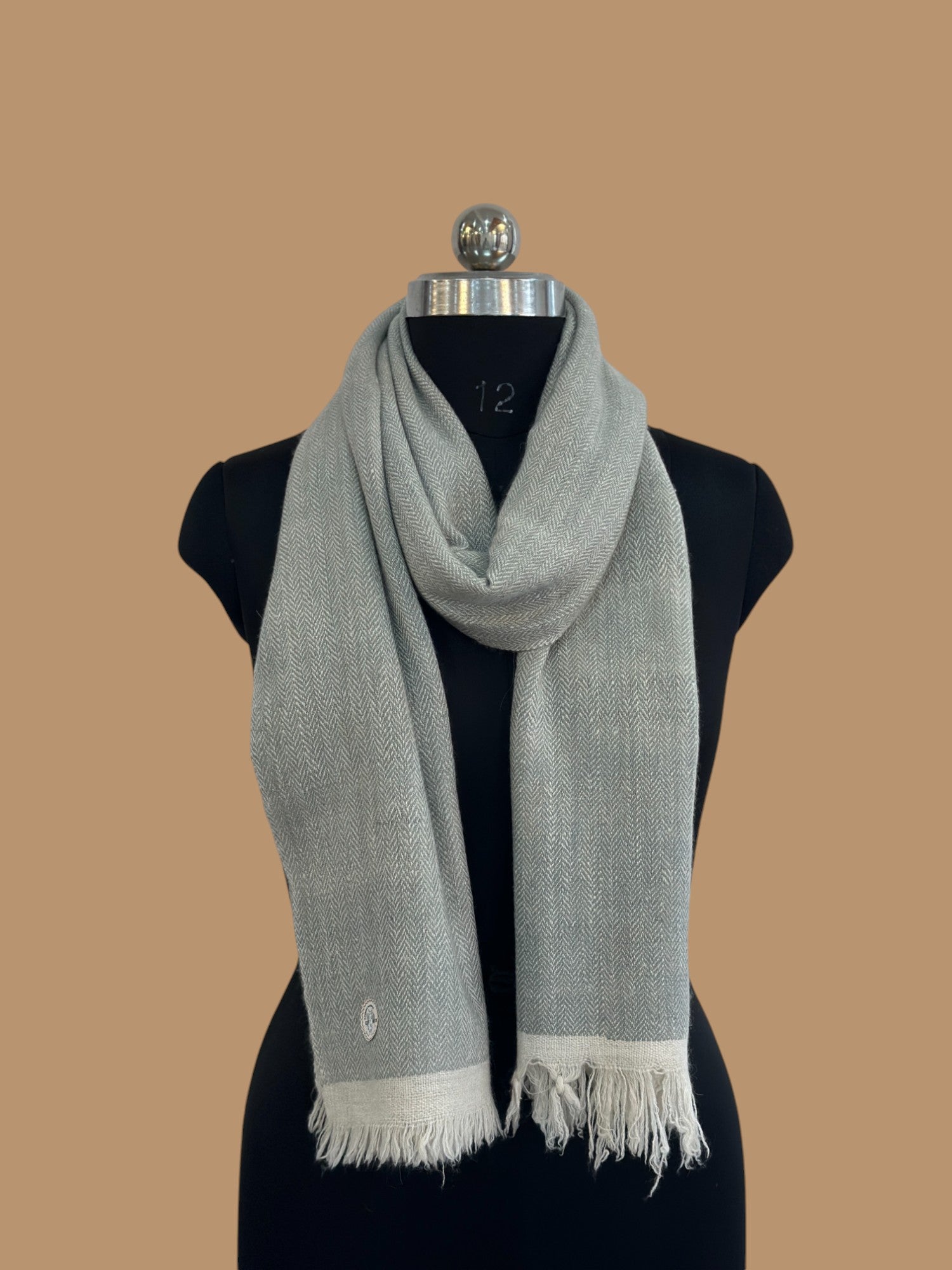 Pashmina Silver Veil Stole