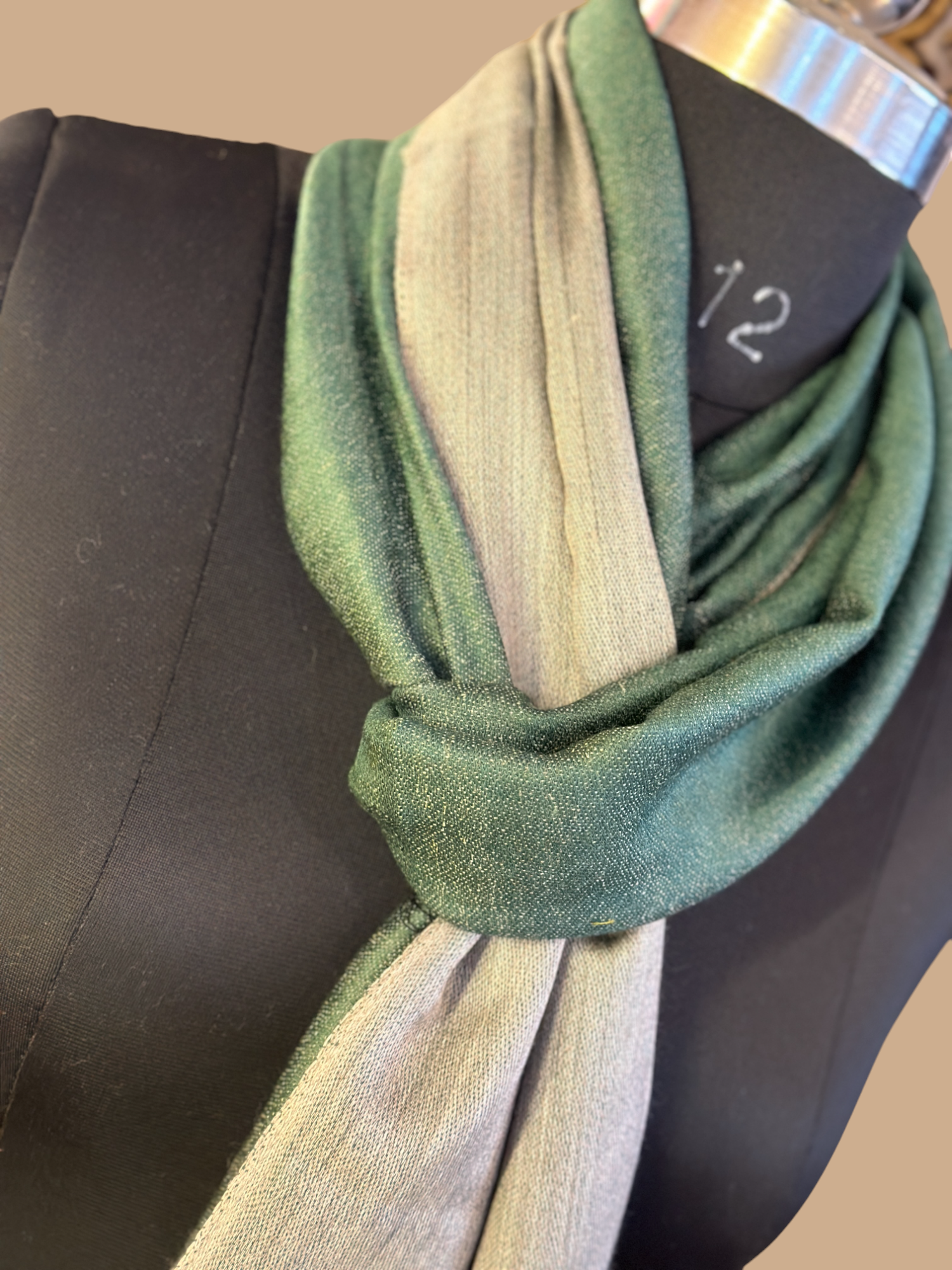 Reversible Greenwood &amp; Graphite Stole