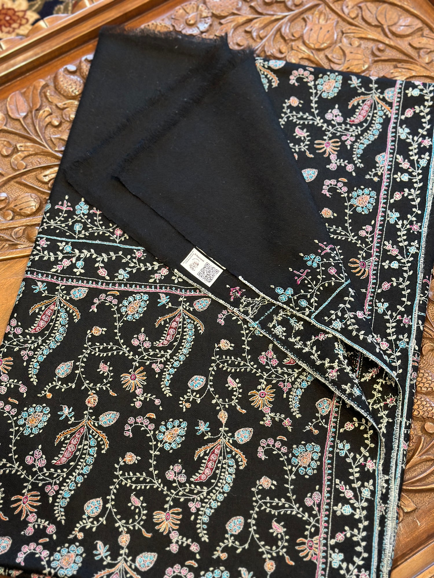 Inkwell Jaalidaar Pashmina GI Elegance