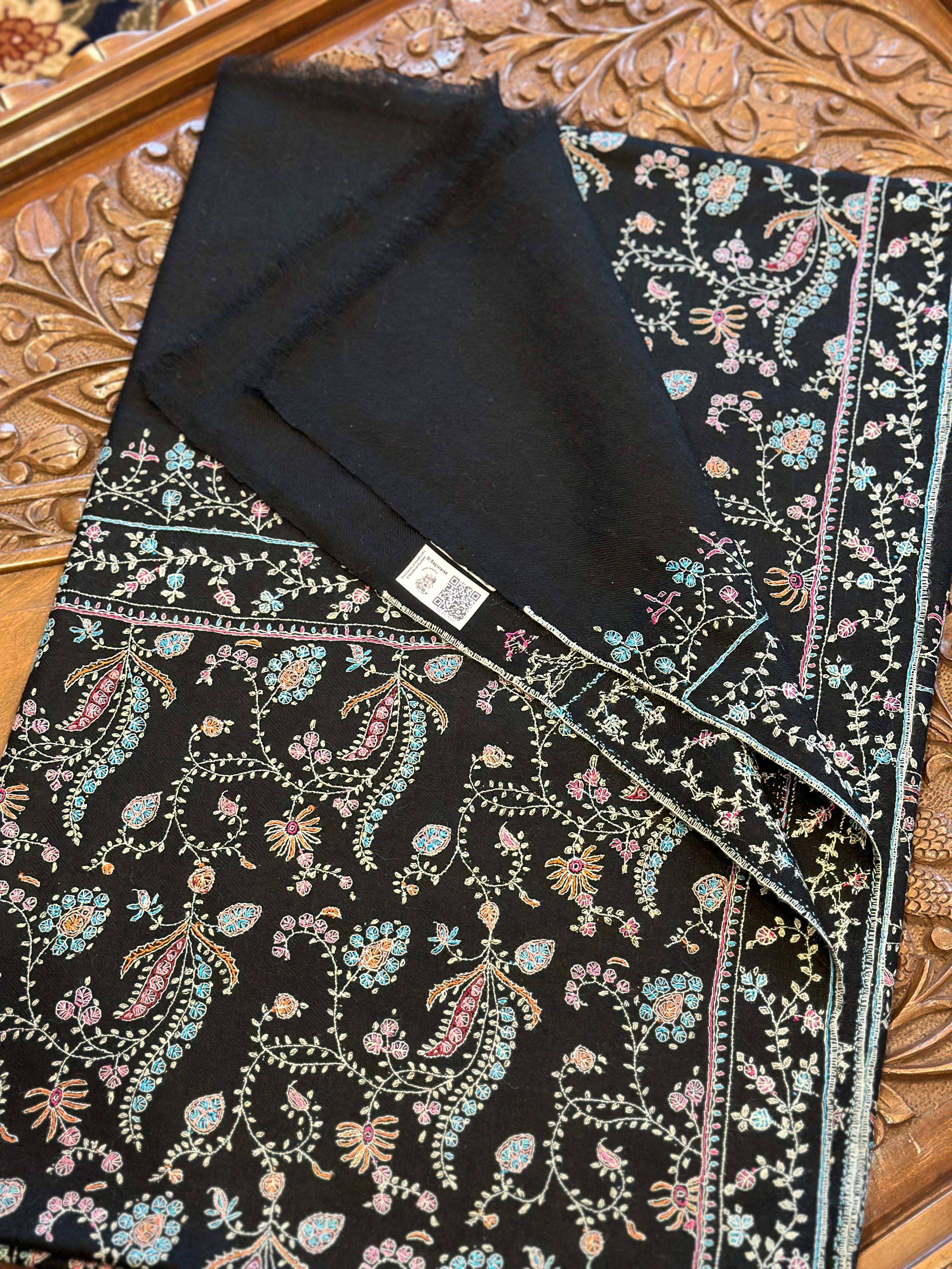 Inkwell Jaalidaar Pashmina GI Elegance