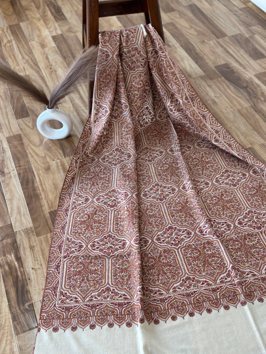 Embroidered Mirage GI Pashmina Shawl