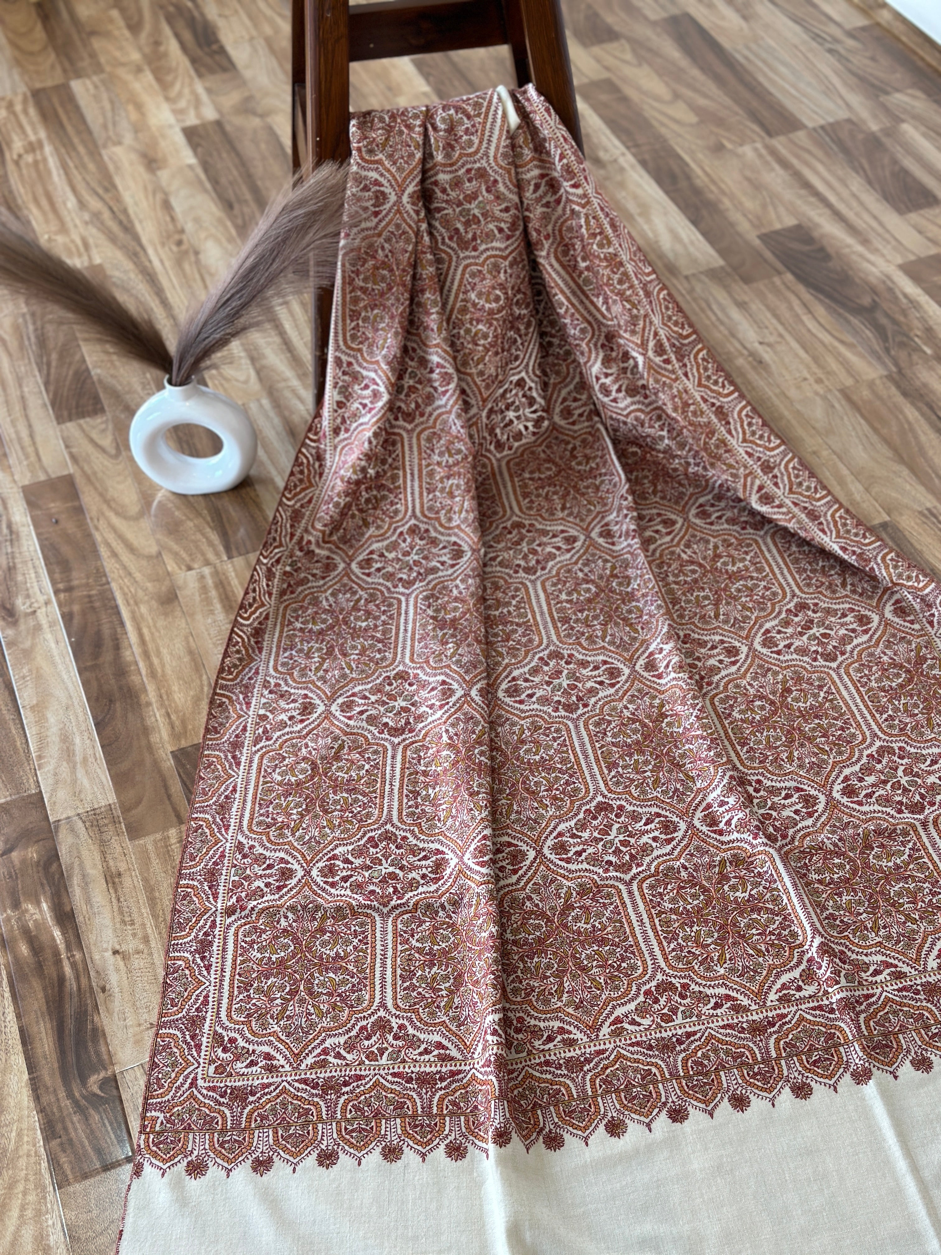 Embroidered Mirage GI Pashmina Shawl