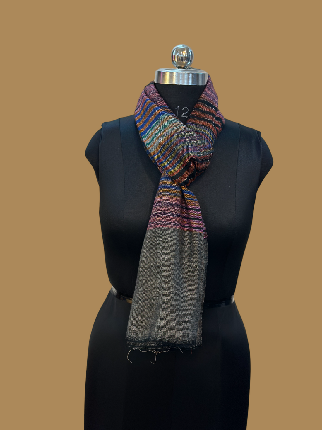 Ash Gray Striped Wrap