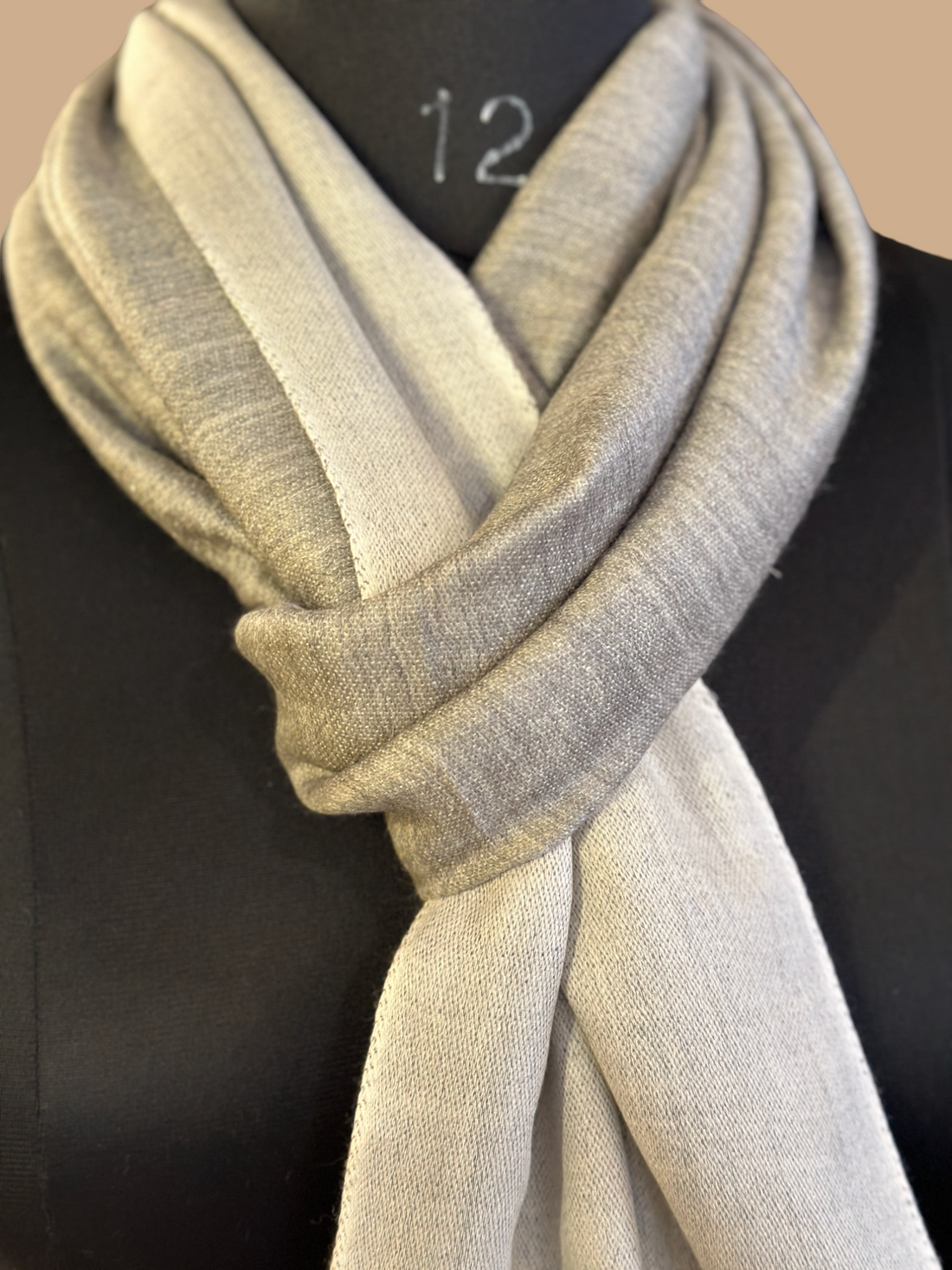 Dual-Toned Grey Elegance Stole