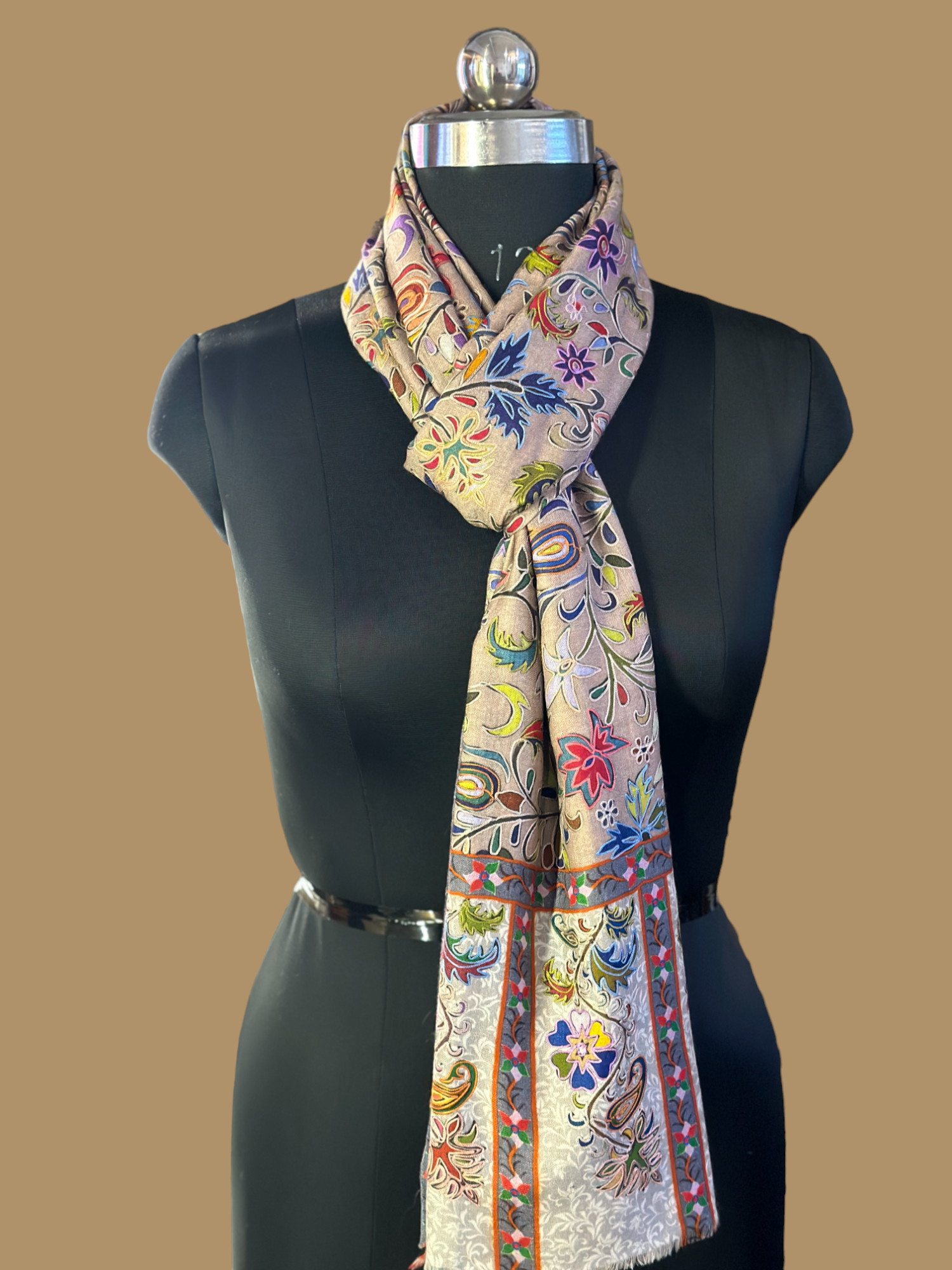 Floral Fresco Kalamkari Stole