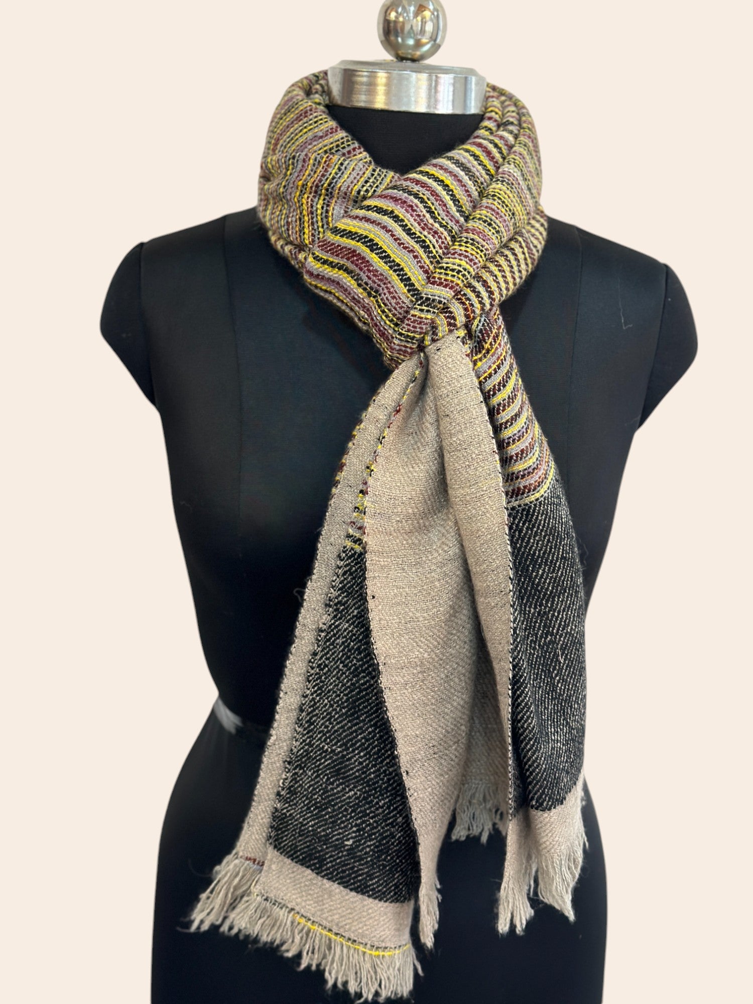 Pashmina Vivid Weave Reversible Stole