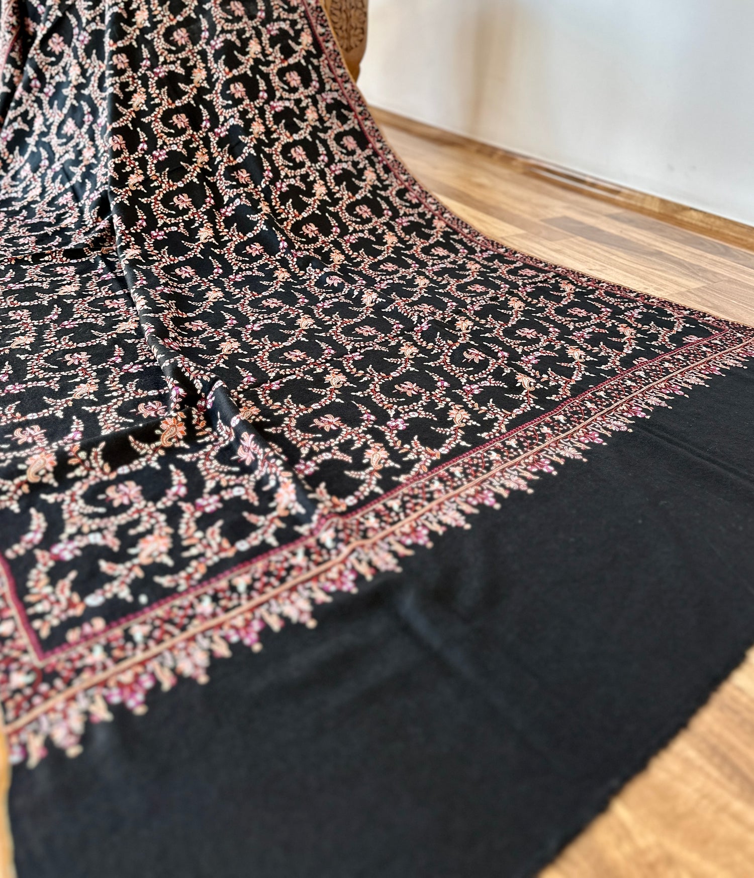 Mystic Black GI Pashmina Shawl