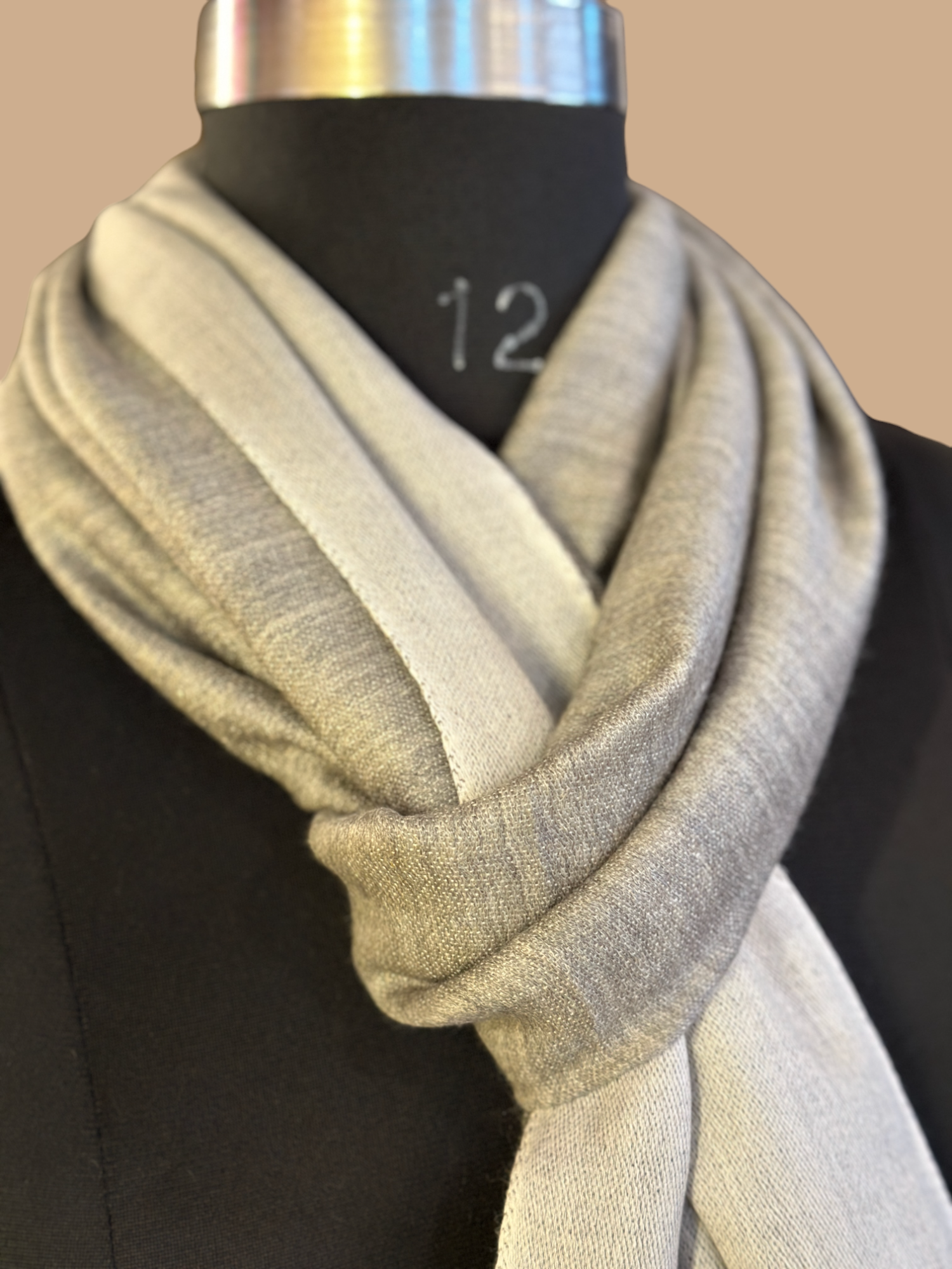 Dual-Toned Grey Elegance Stole