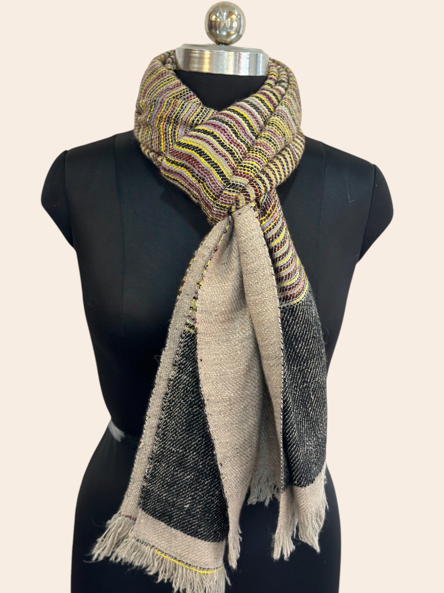 Pashmina Vivid Weave Reversible Stole