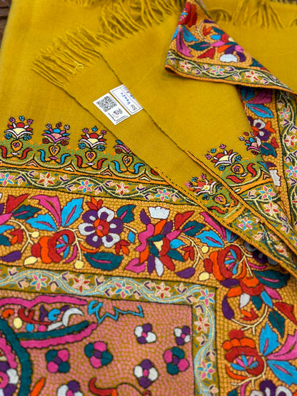 Harvest Gold GI Jamawar Shawl