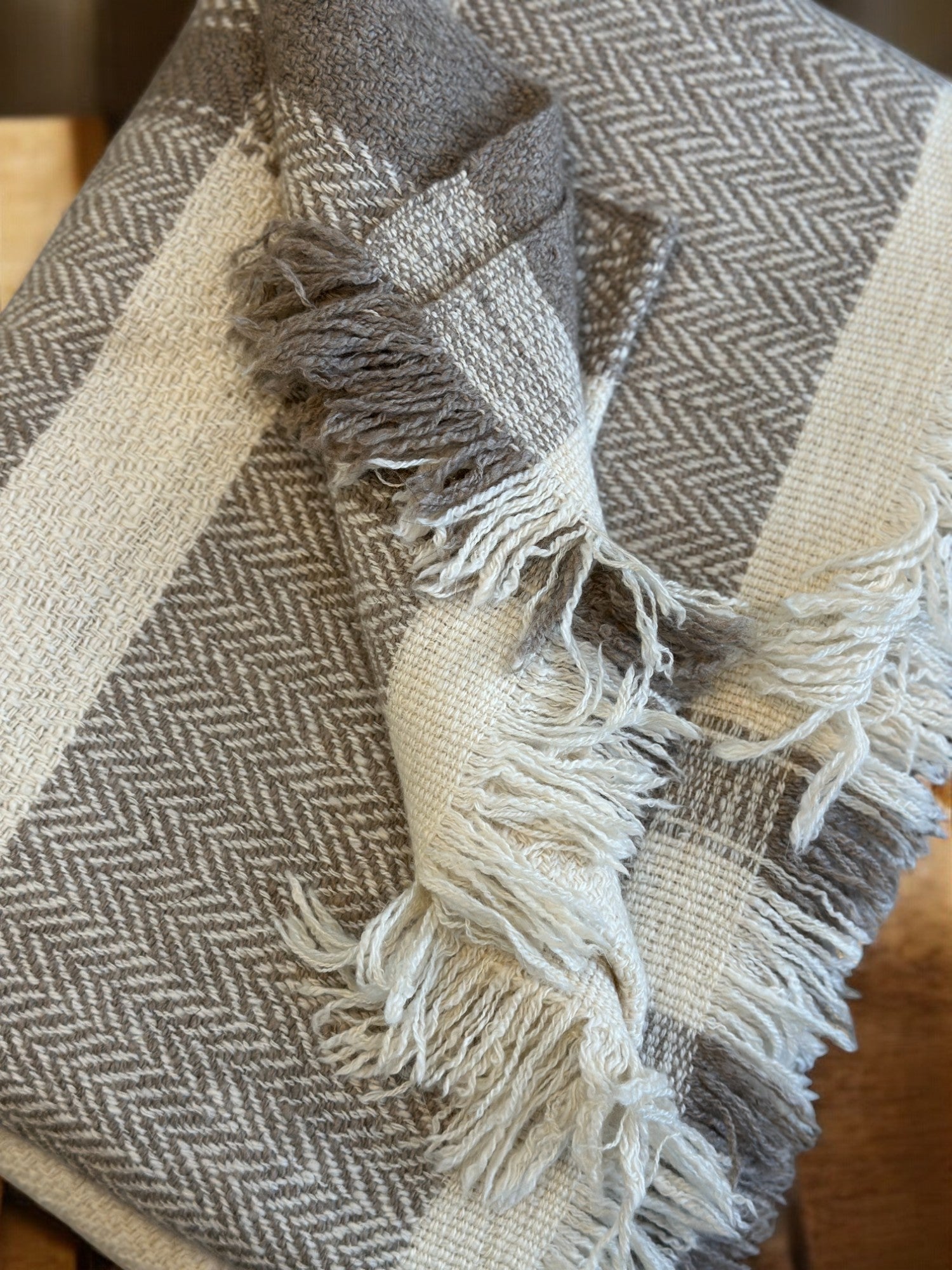 Snowfall Symphony Pashmina Blanket