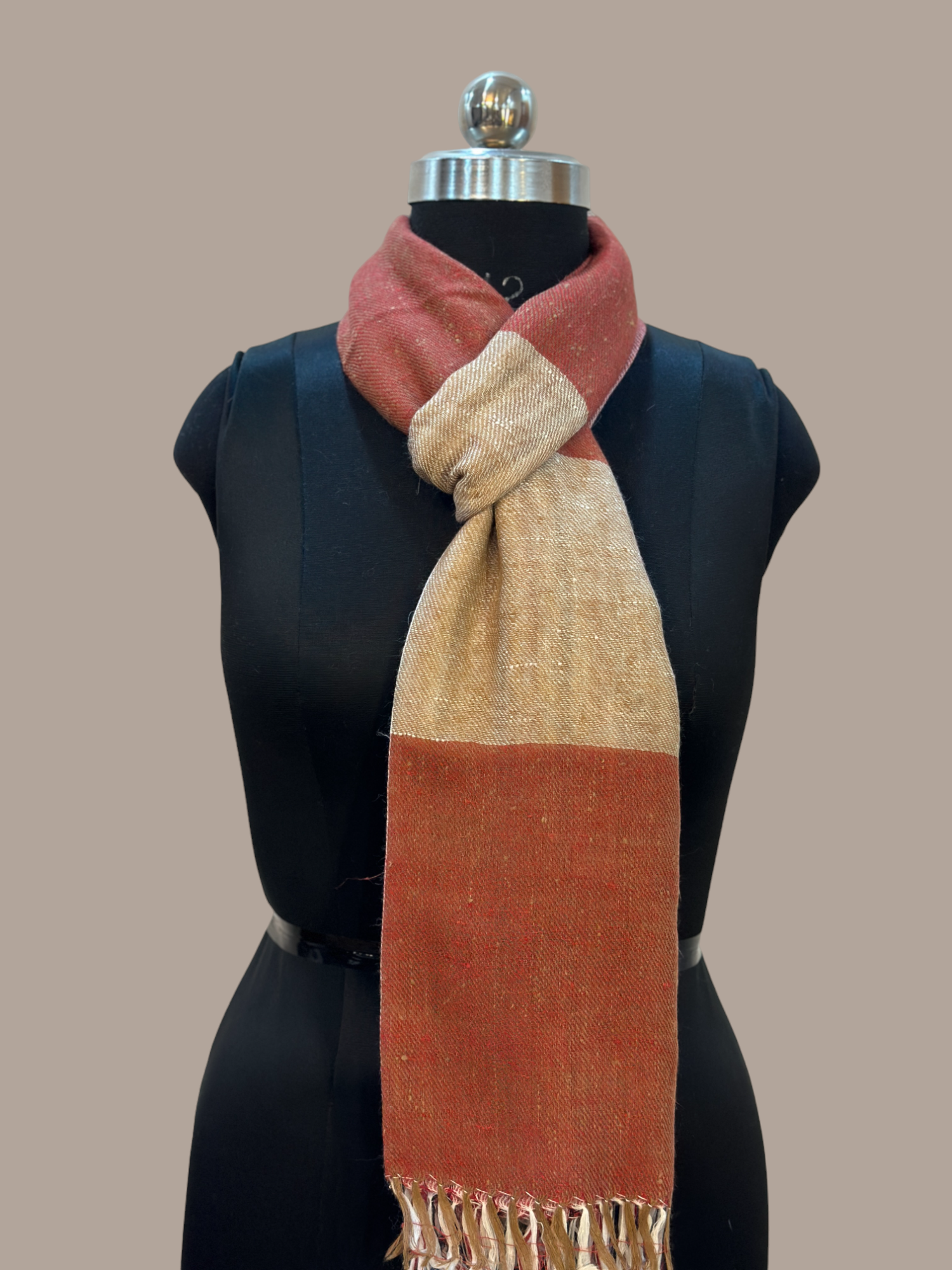 Burgundy and Slate Stole