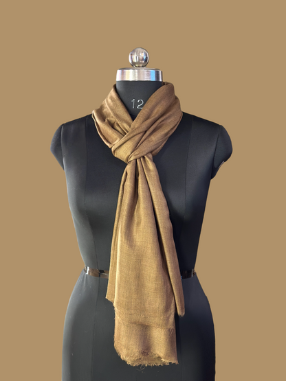 Rich Roast Cashmere Stole