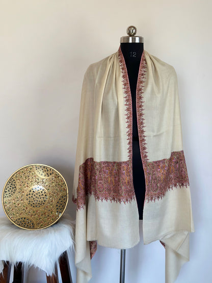 White Wisp GI Pashmina Shawl