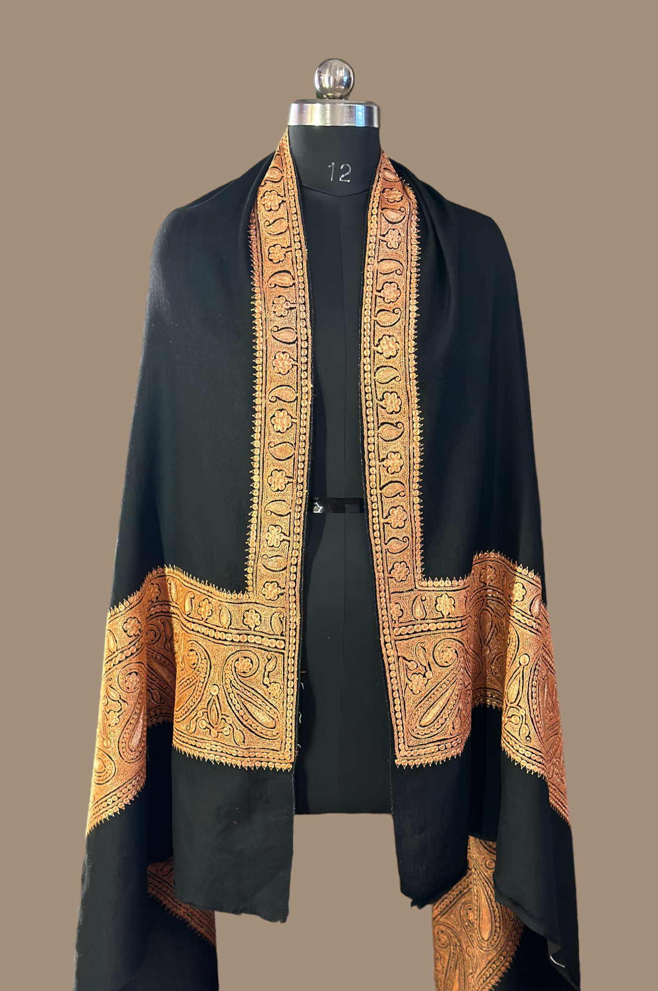 Kashmiri Heritage Tilla Shawl