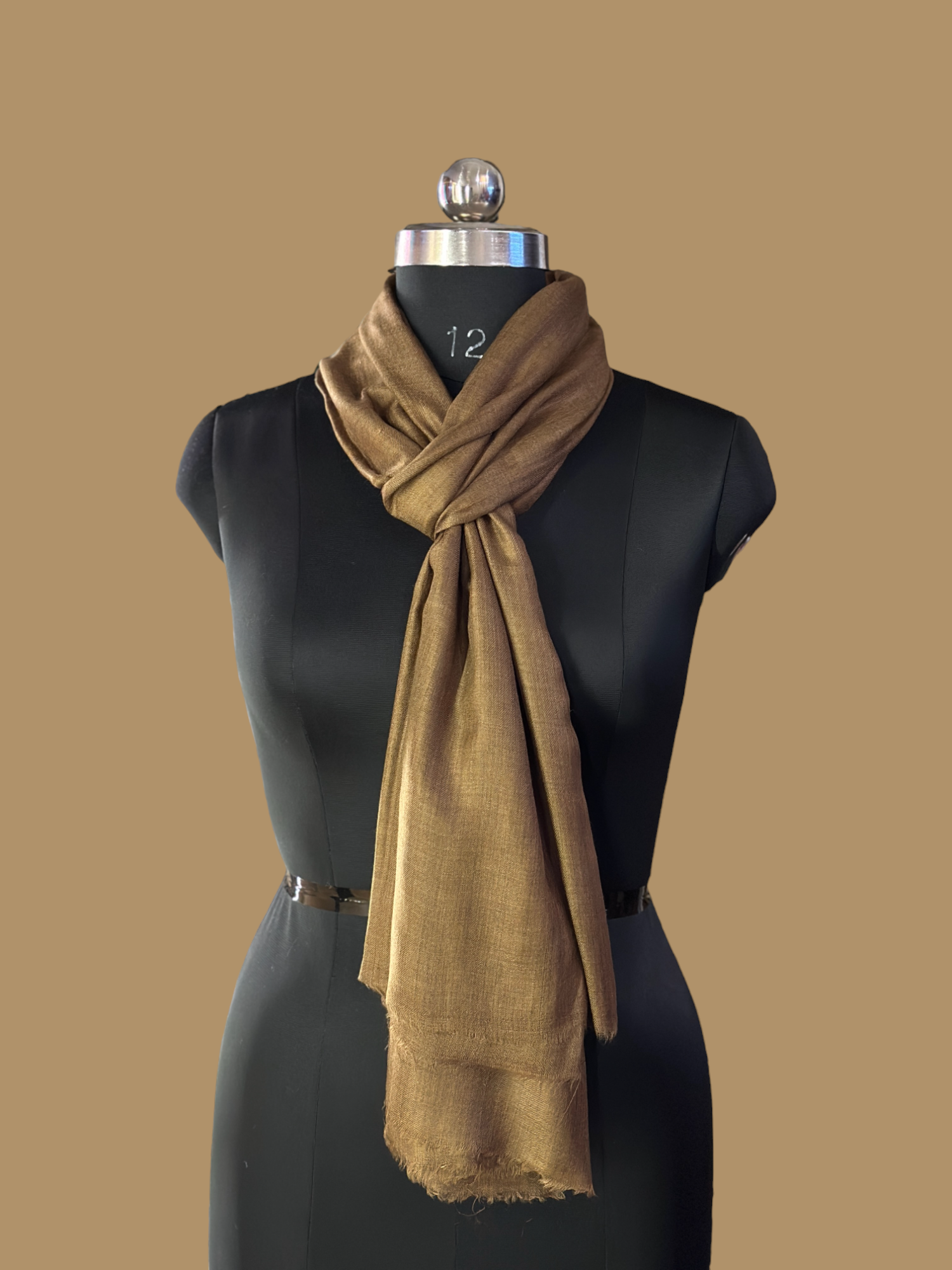 Rich Roast Cashmere Stole