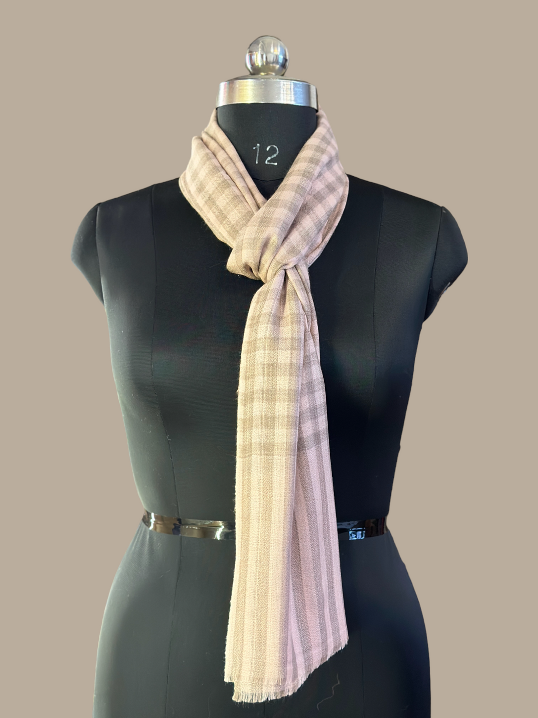 Ivory and Stripe Elegance Wrap