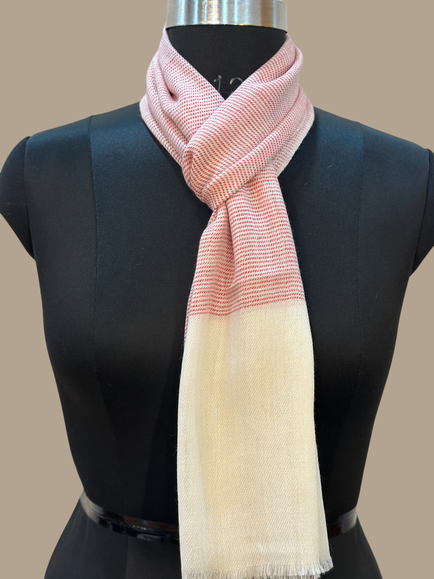 Blush and Snow Scarf