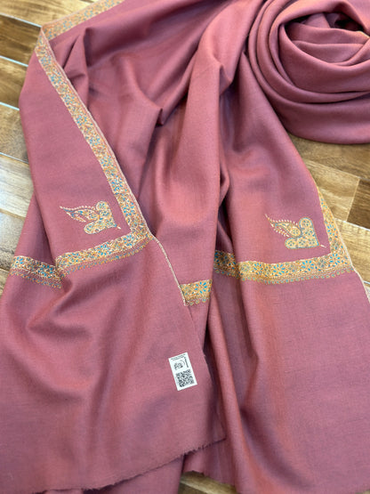 Soft Rose Hashidar GI Pashmina Shawl