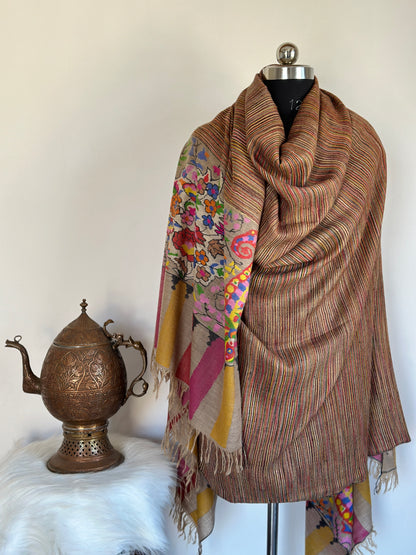 Dual Paladar Kani GI Pashmina Shawl