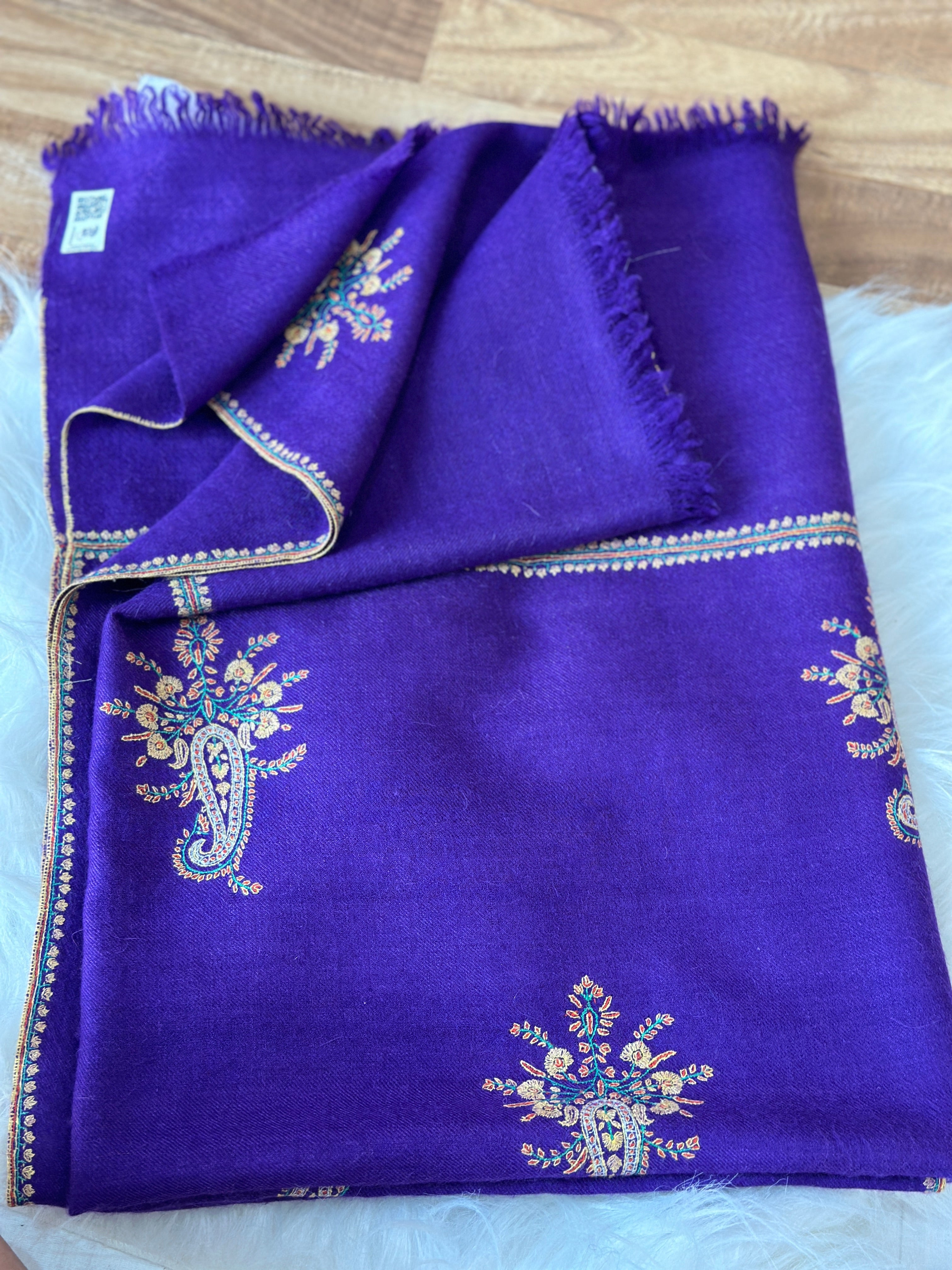 Mauve GI Pashmina Shawl