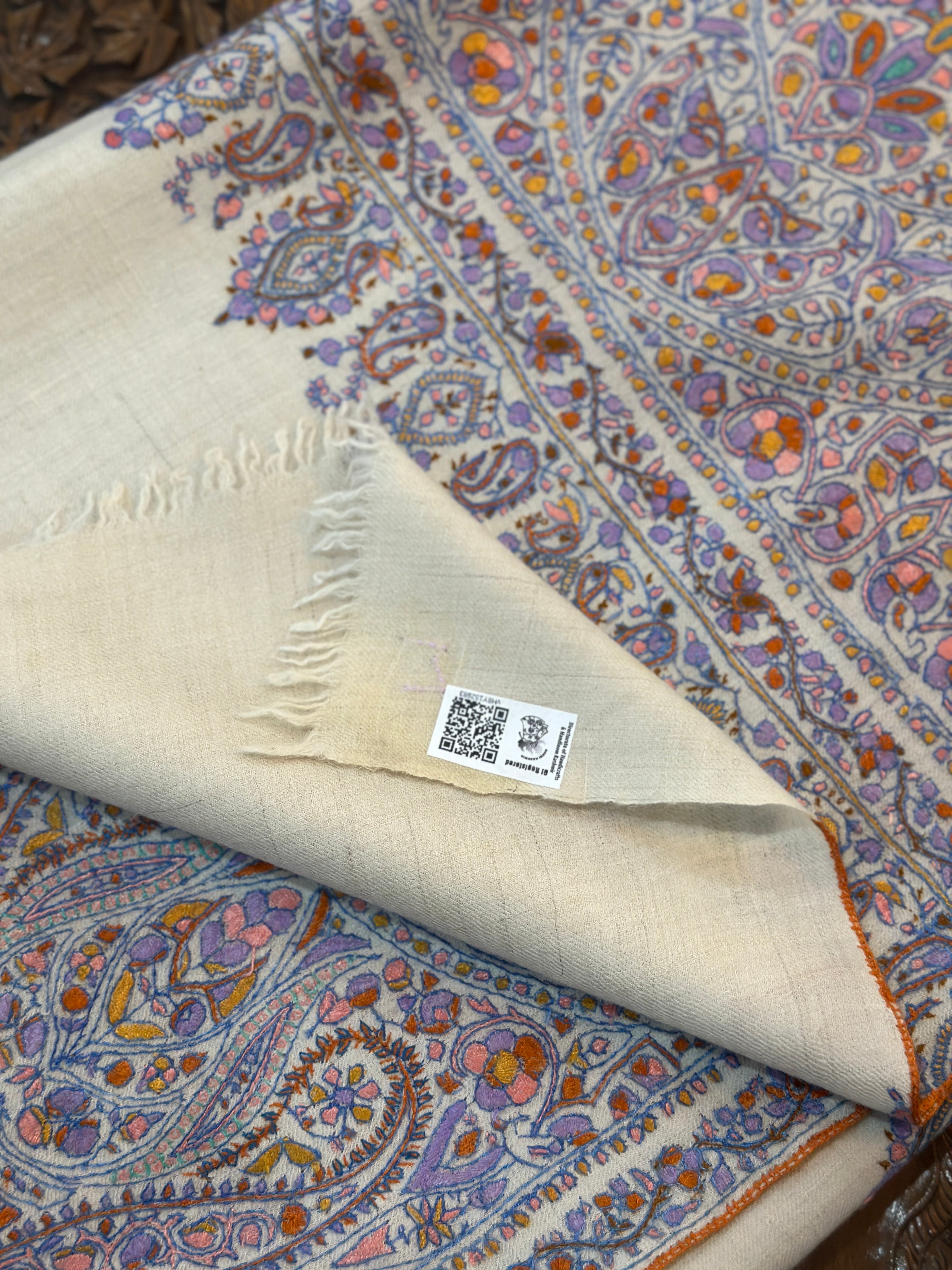 Threaded Grandeur GI Pashmina Jamawar Shawl