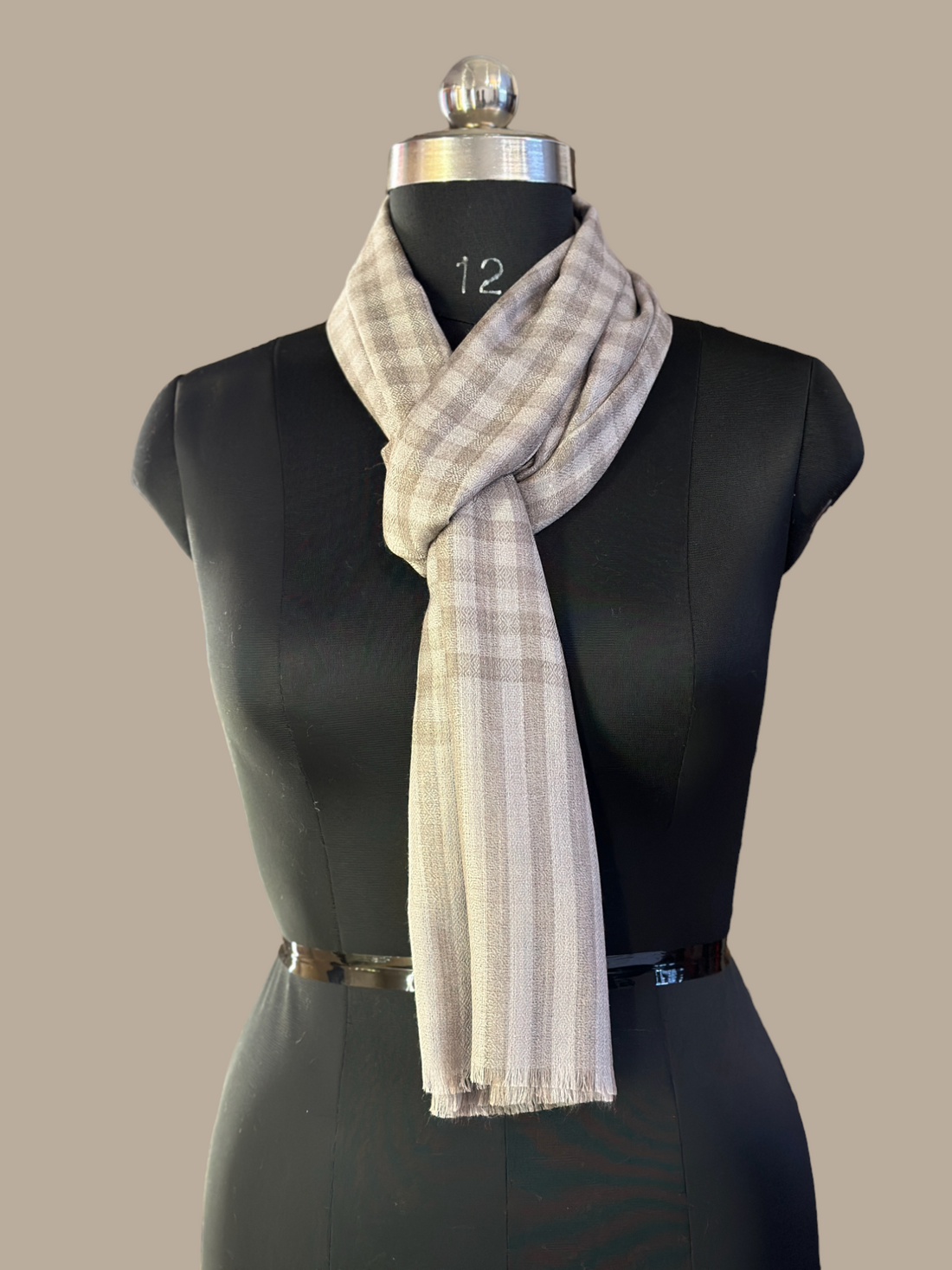 Slate Stripe Elegance Stole