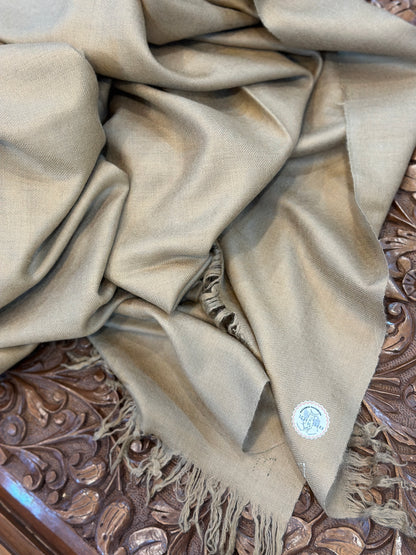 Camel Elegance GI  Pashmina Shawl