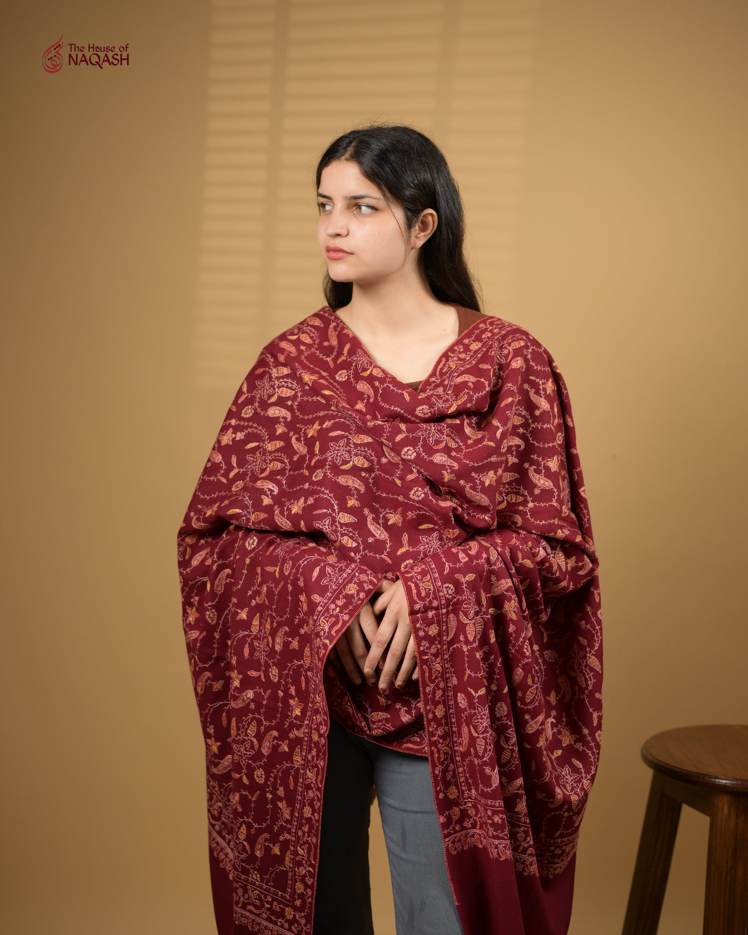 Rogue Ember Woolen Shawl