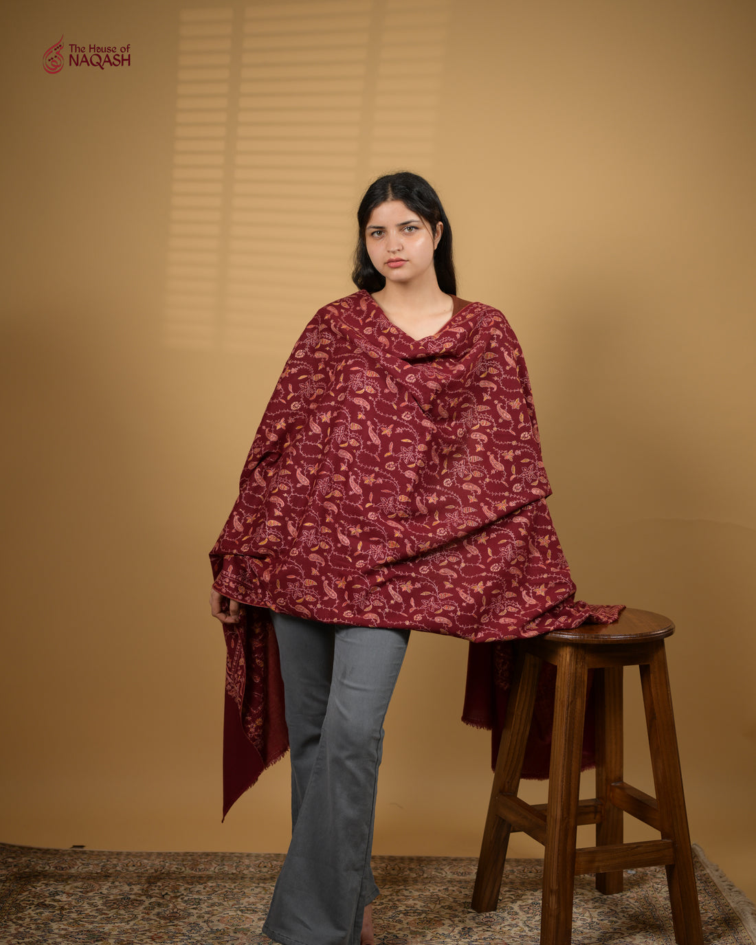 Rogue Ember Woolen Shawl