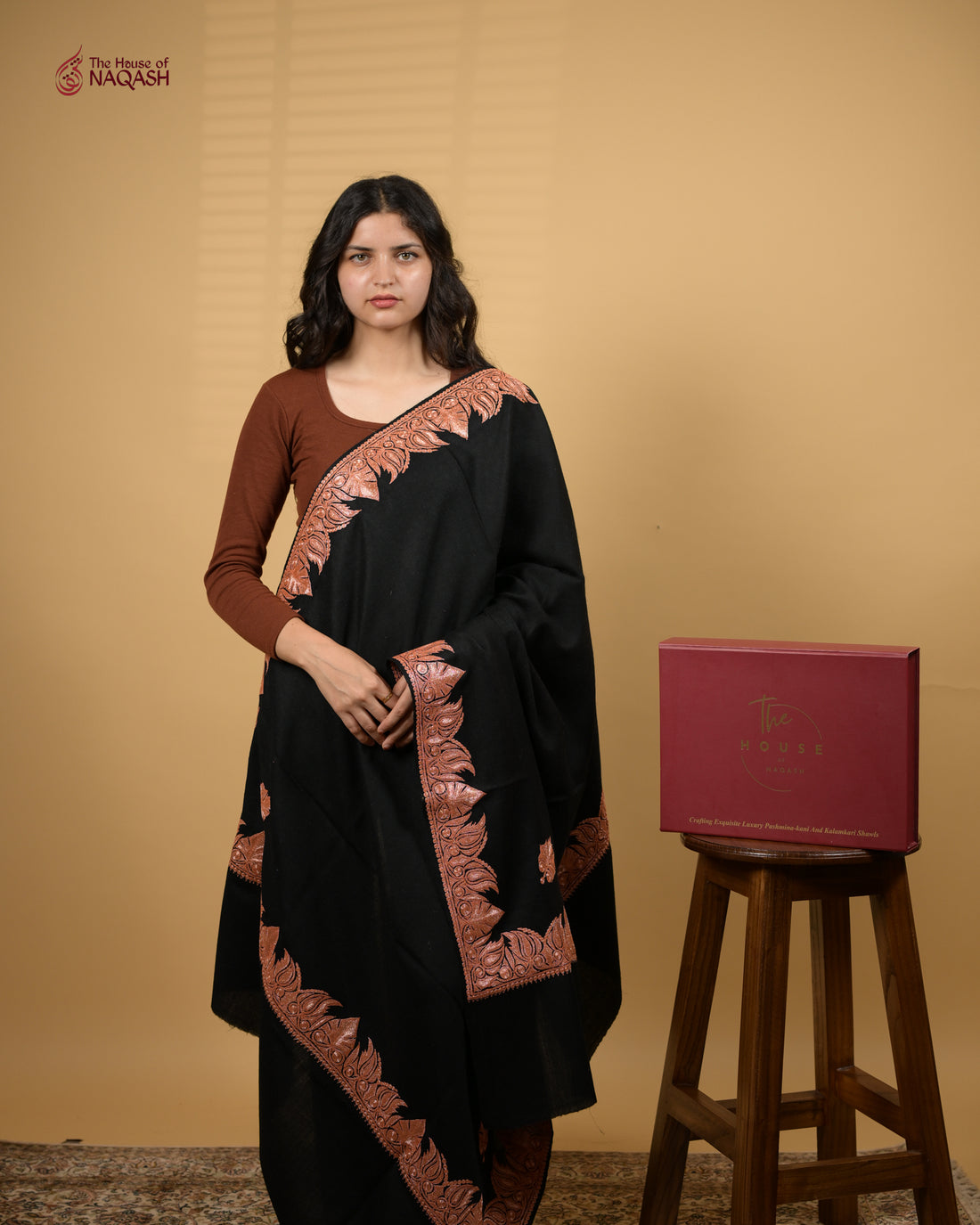 Exquisite Kashmiri Tilla Shawl