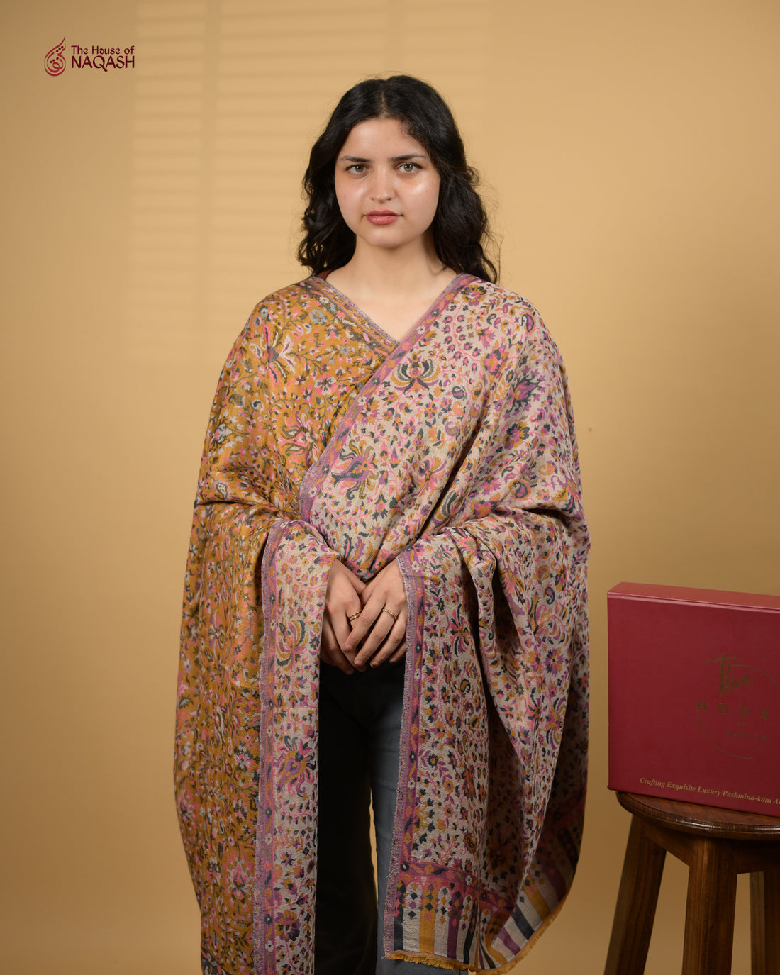Golden Sands Reversible Shawl